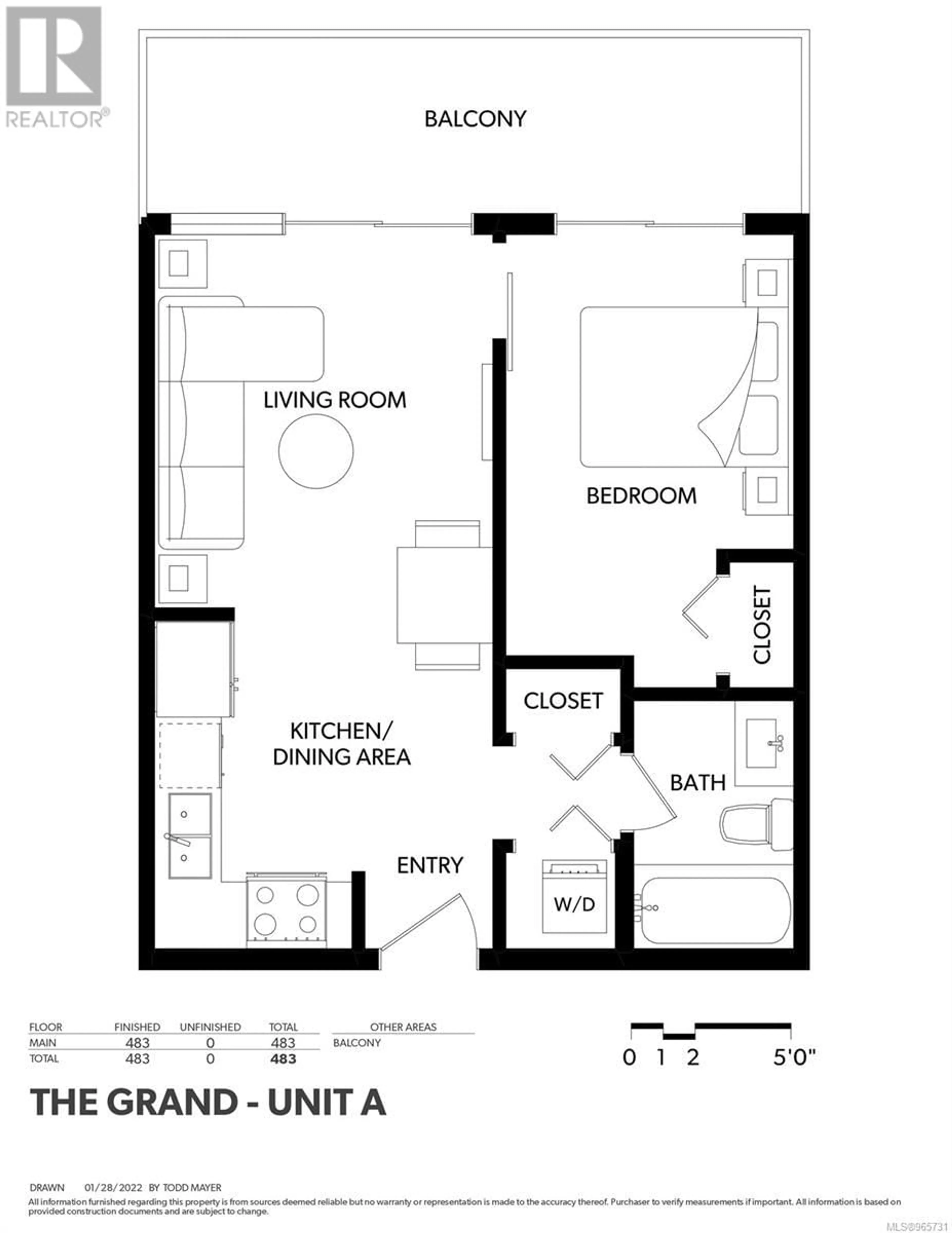 Floor plan for 405 654 Granderson Rd, Langford British Columbia V9B7B9