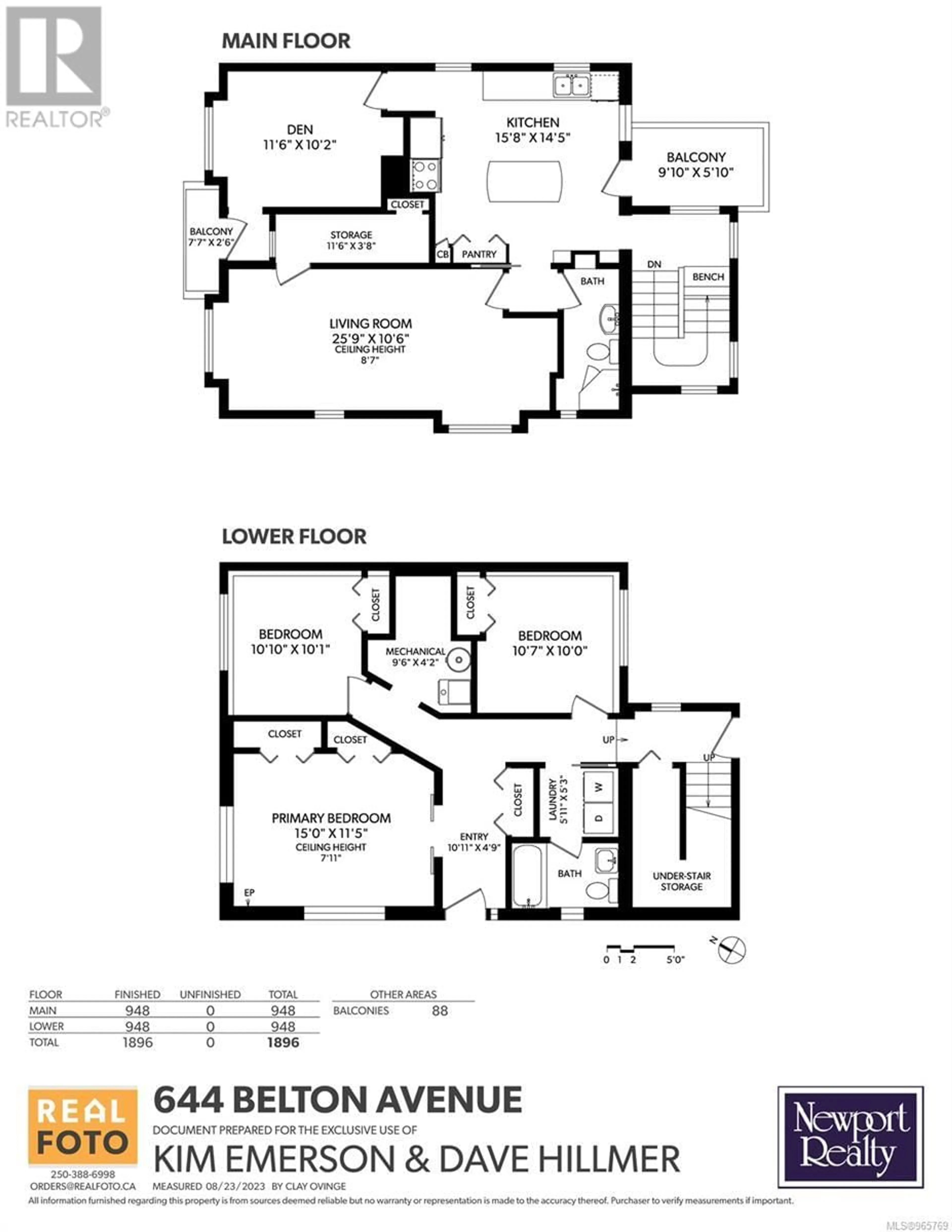 Floor plan for 644 Belton Ave, Victoria British Columbia V9A2Z6