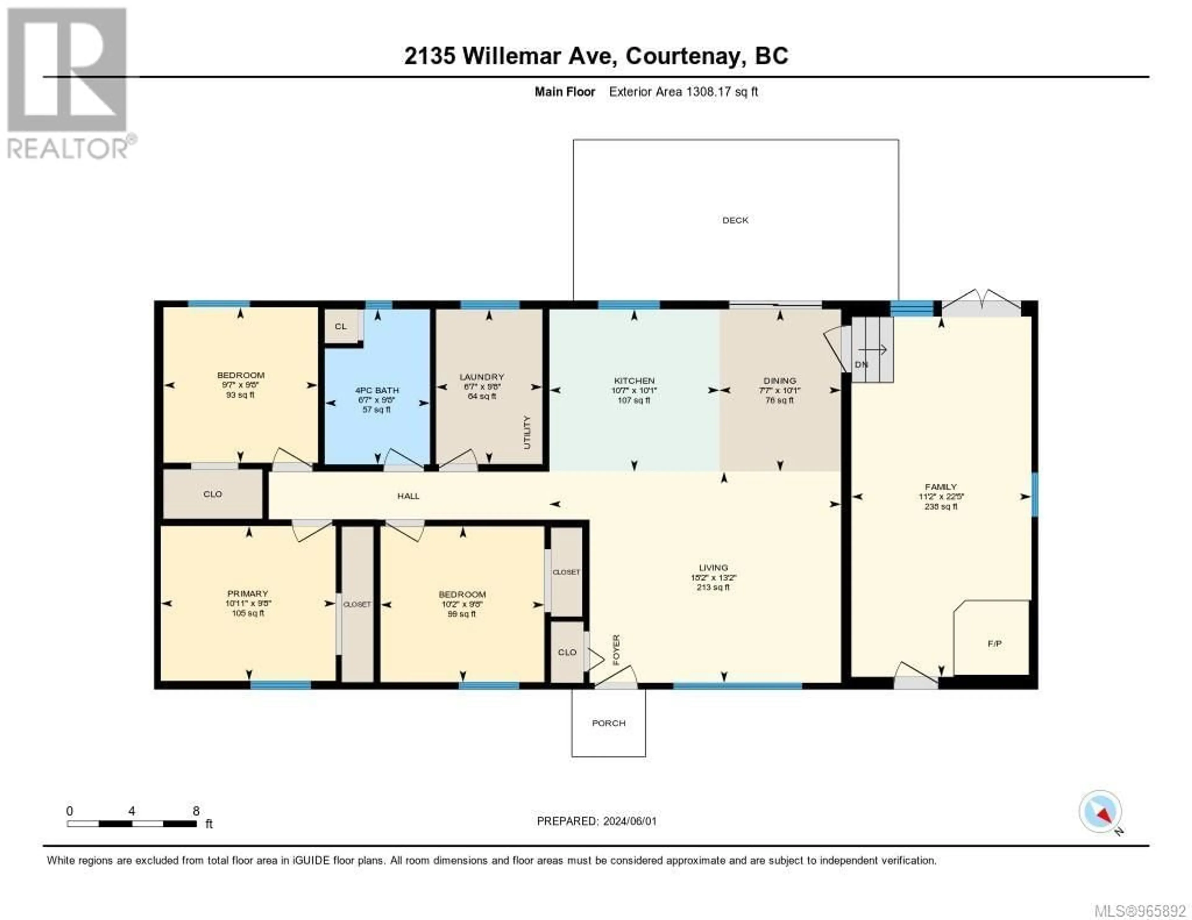 Floor plan for 2135 Willemar Ave, Courtenay British Columbia V9N3M7