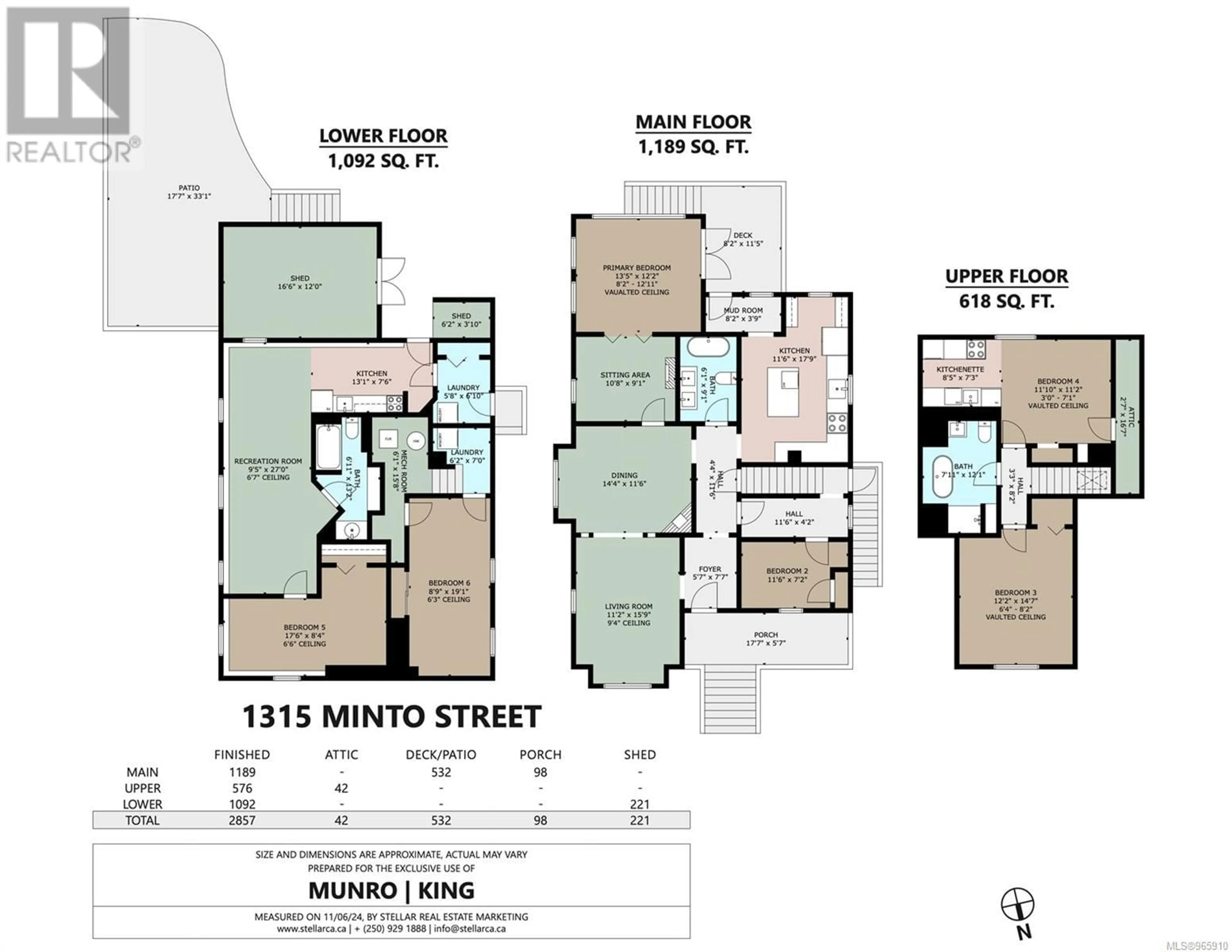 Floor plan for 1315 Minto St, Victoria British Columbia V8S1P3