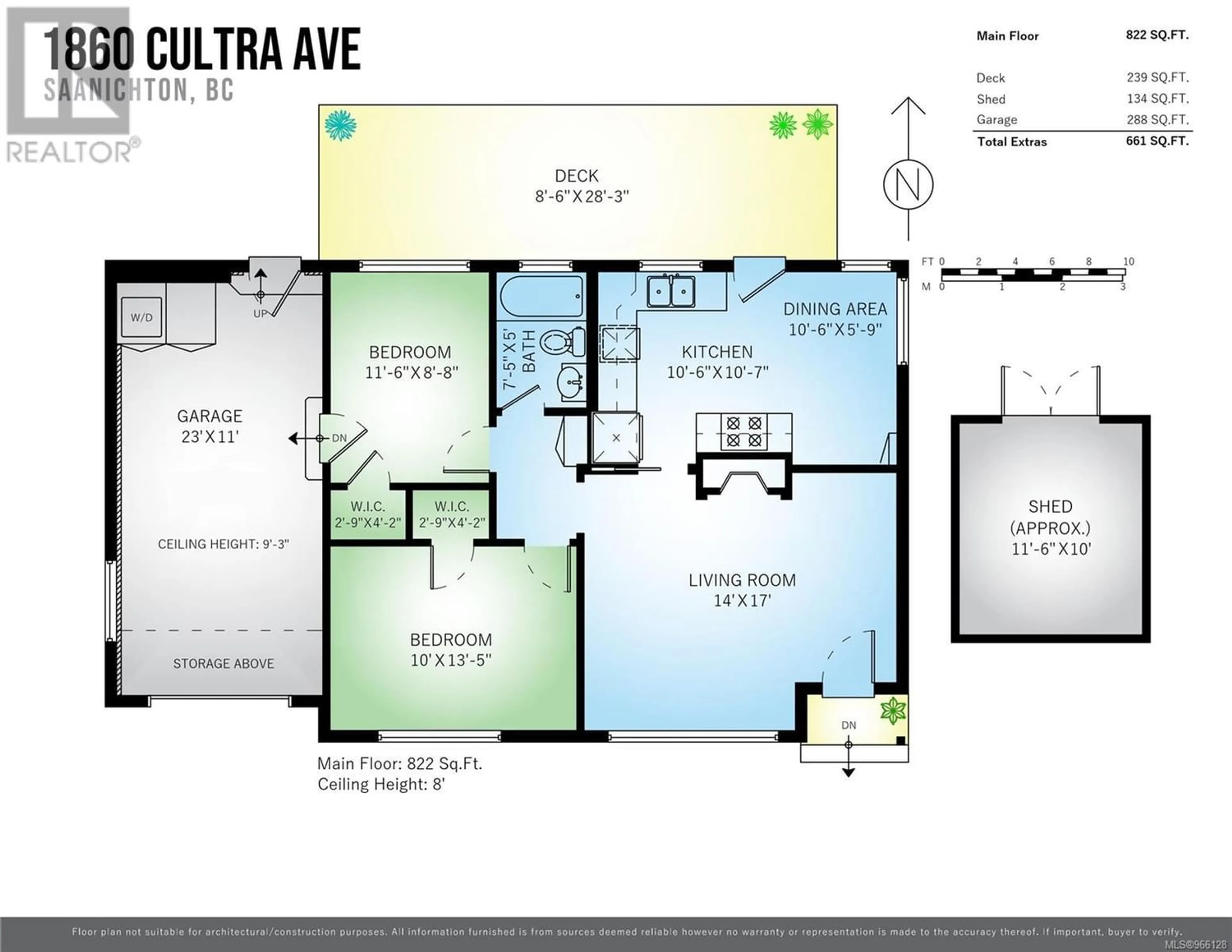 Floor plan for 1860 Cultra Ave, Central Saanich British Columbia V8M1N7