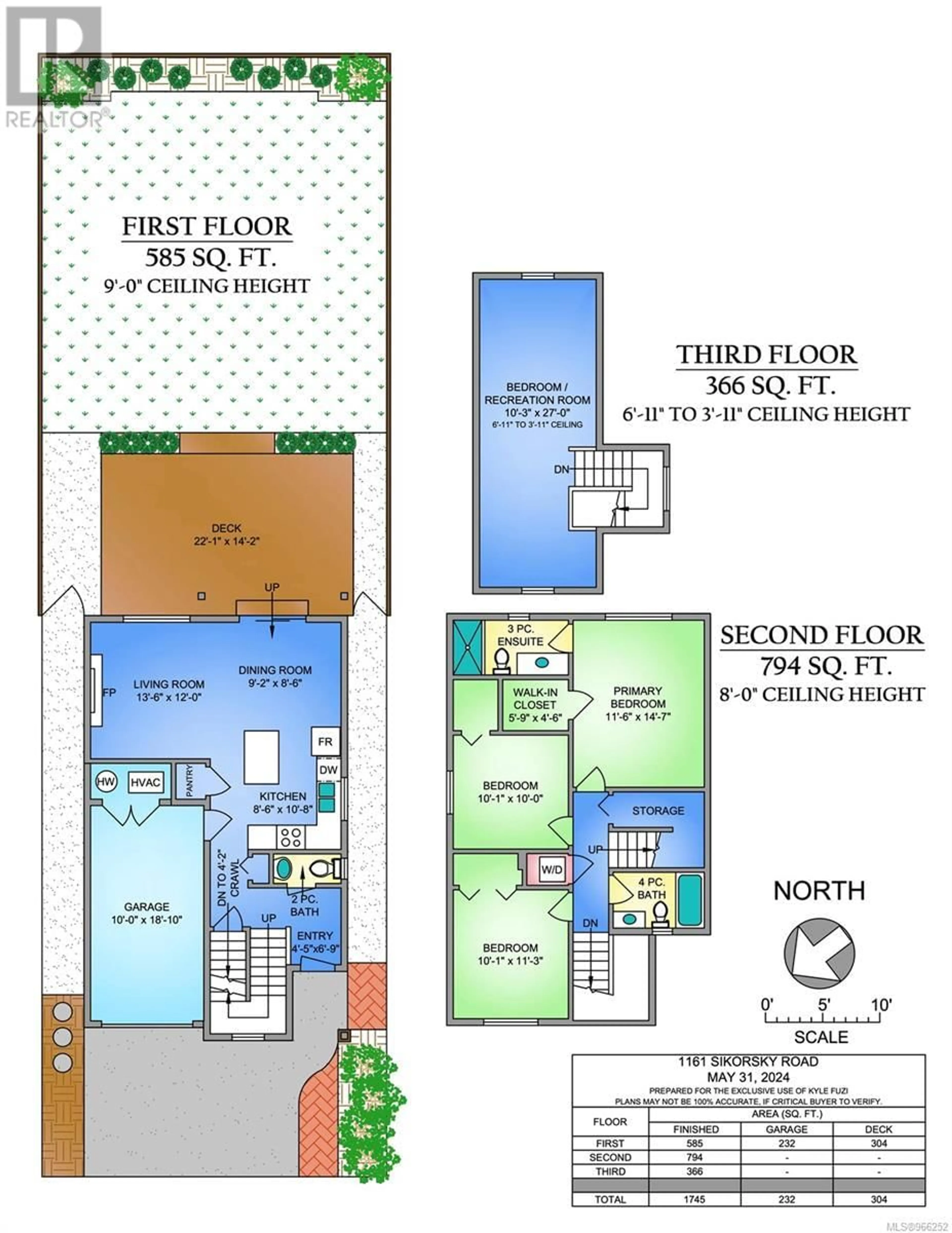 Floor plan for 1161 Sikorsky Rd, Langford British Columbia V9B4B4