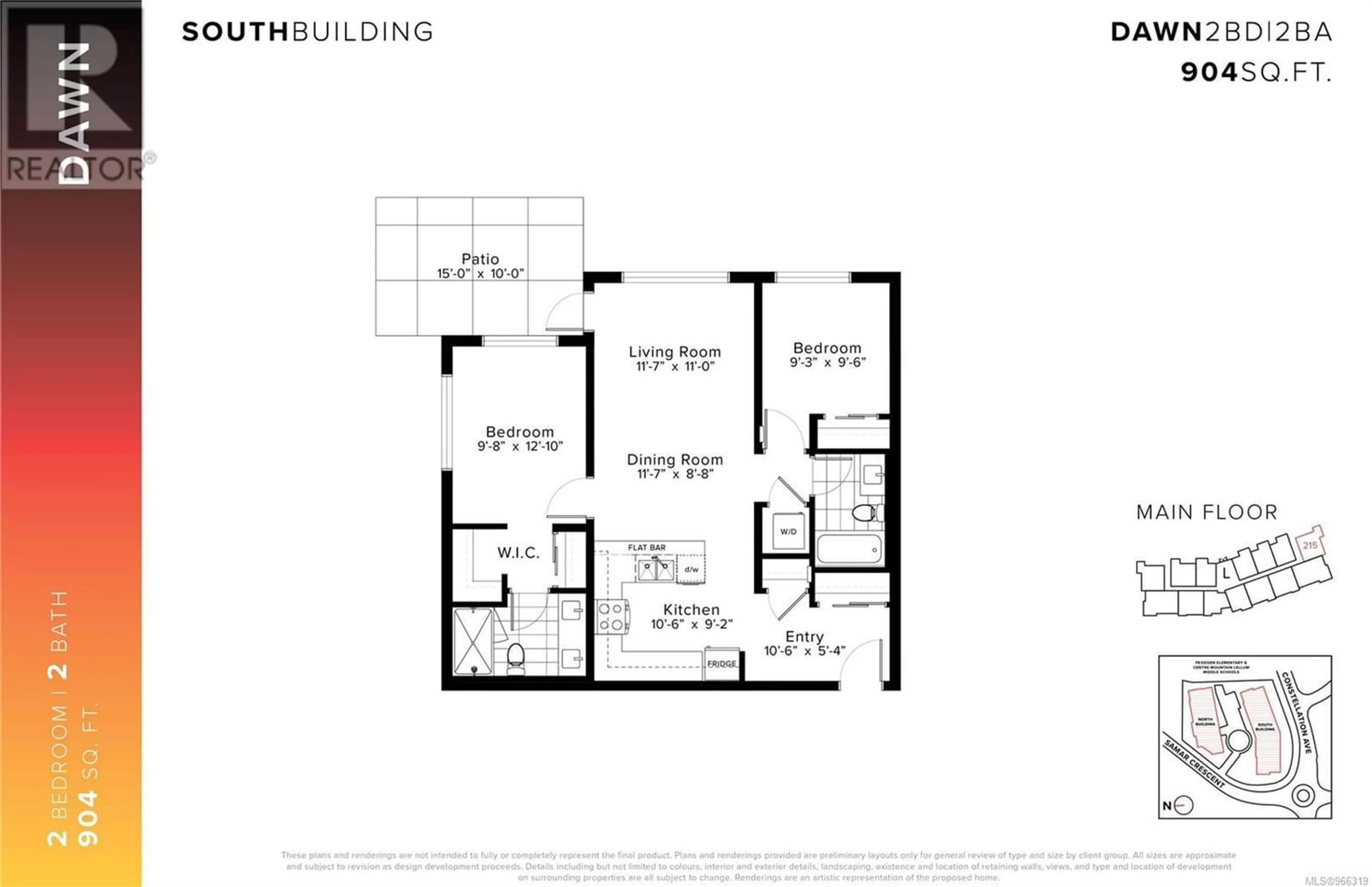 Floor plan for 215 1110 Samar Cres, Langford British Columbia V9B3R6