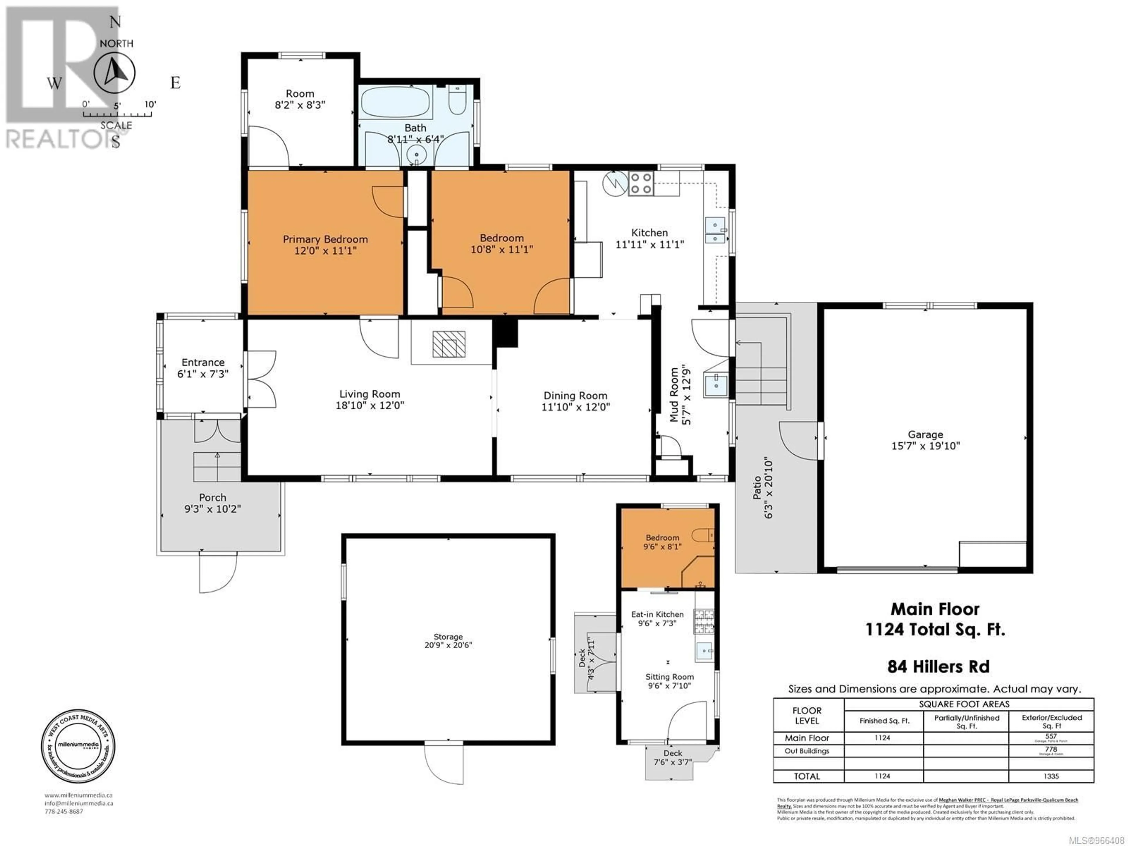 Floor plan for 84 HILLIERS ROAD NORTH, Hilliers British Columbia V9K1Y4