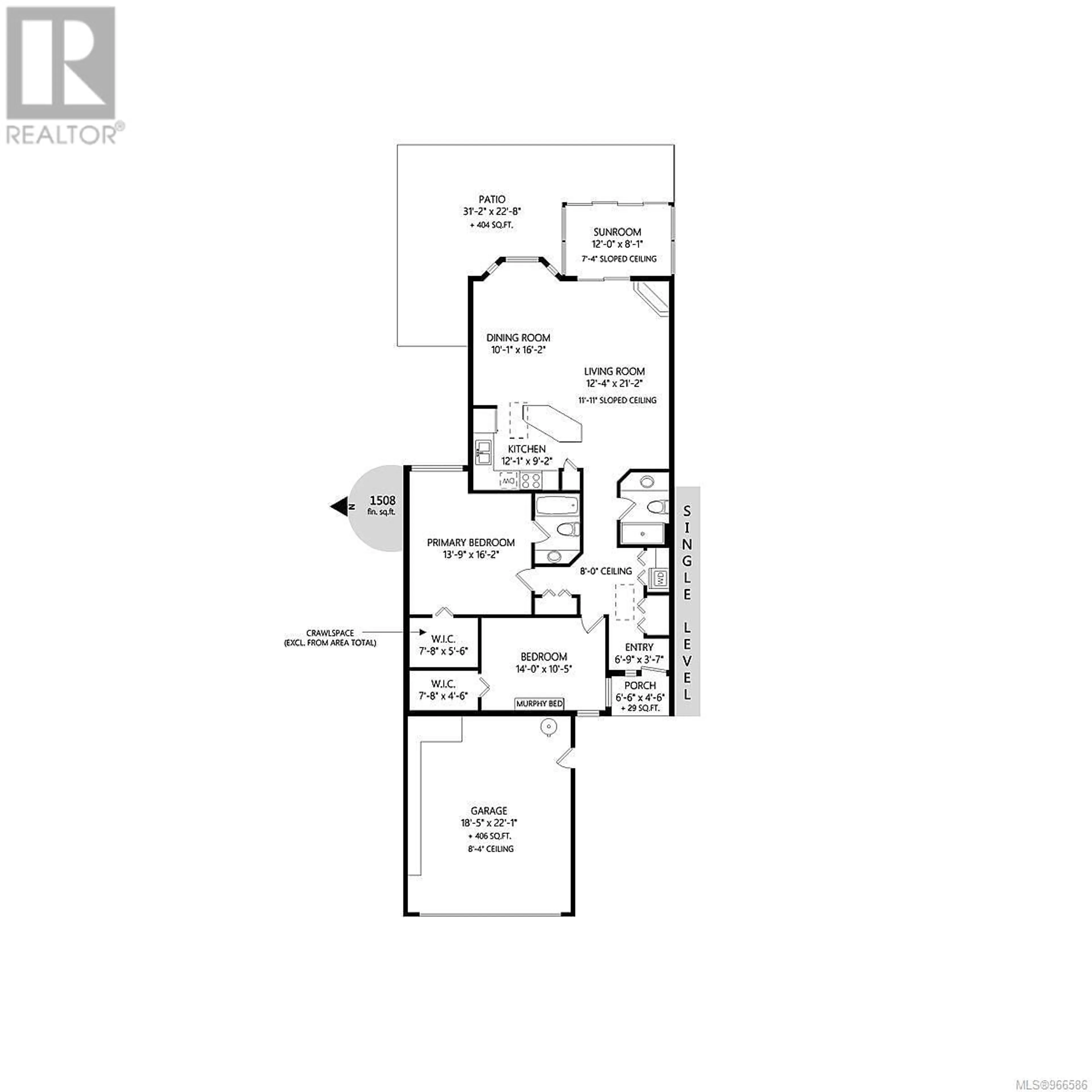 Floor plan for 126 2600 Ferguson Rd, Central Saanich British Columbia V8M2C1