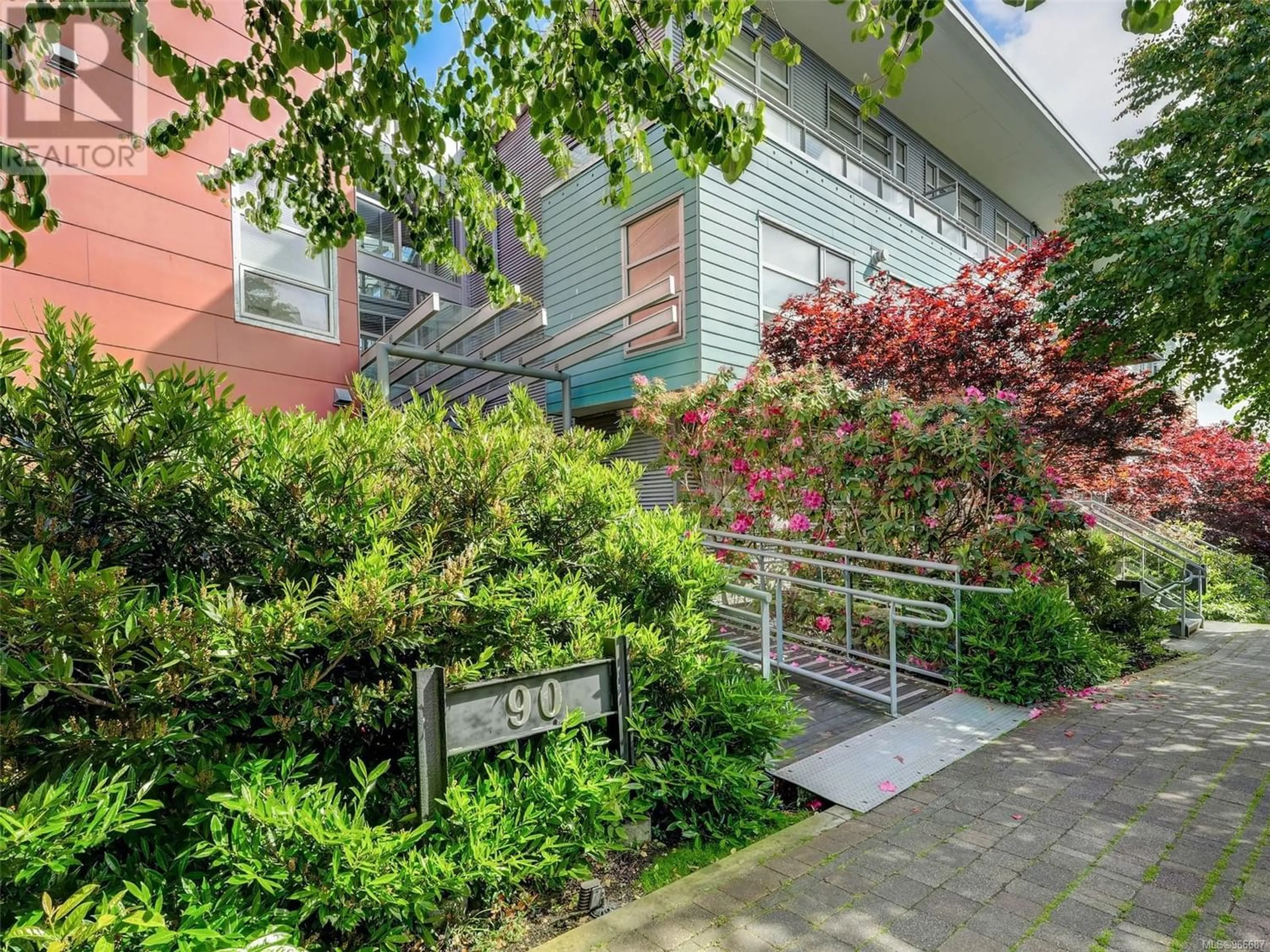 A pic from exterior of the house or condo for 411 90 Regatta Landing, Victoria British Columbia V9A7R2