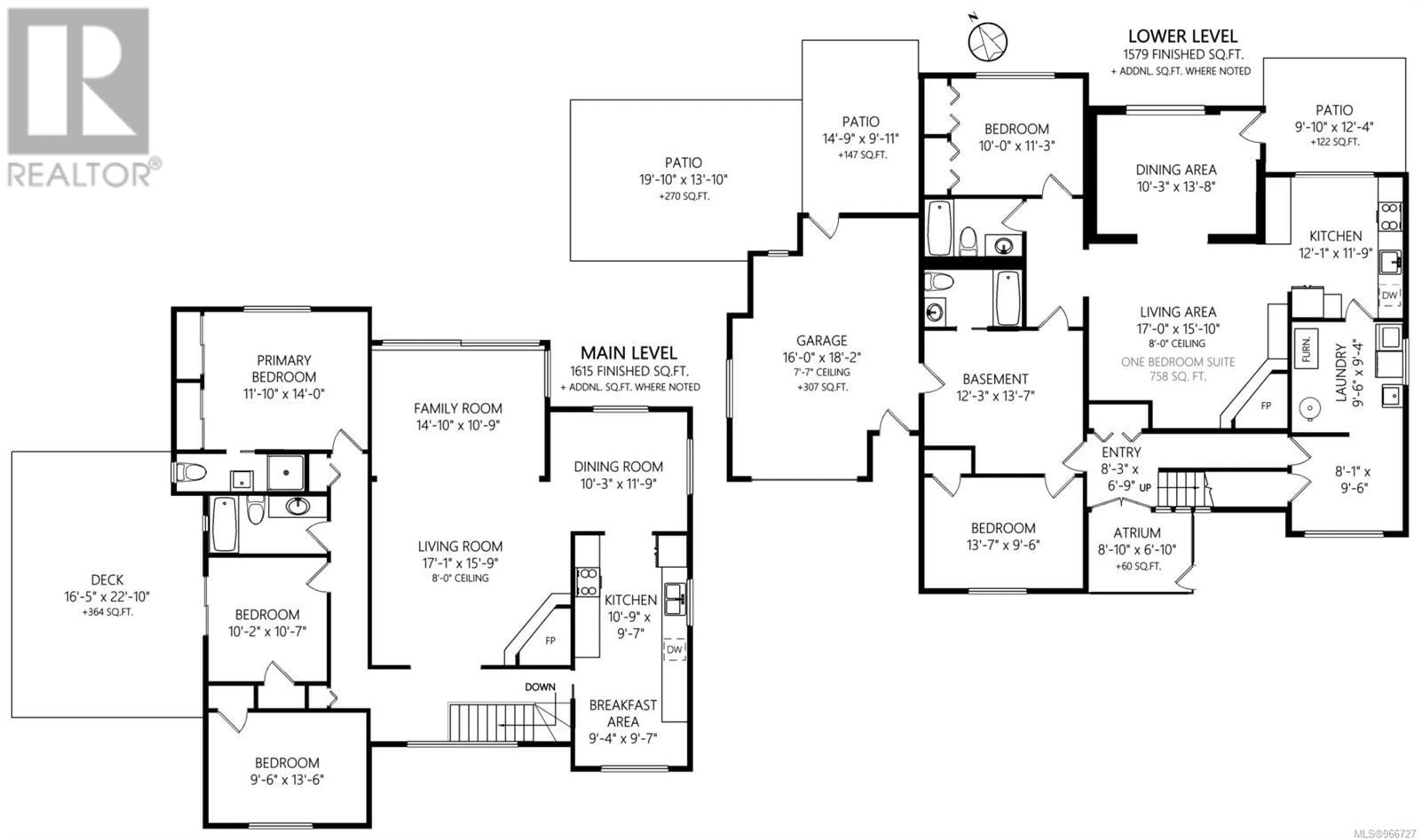 Floor plan for 1436 Merritt Pl, Victoria British Columbia V8P5H5