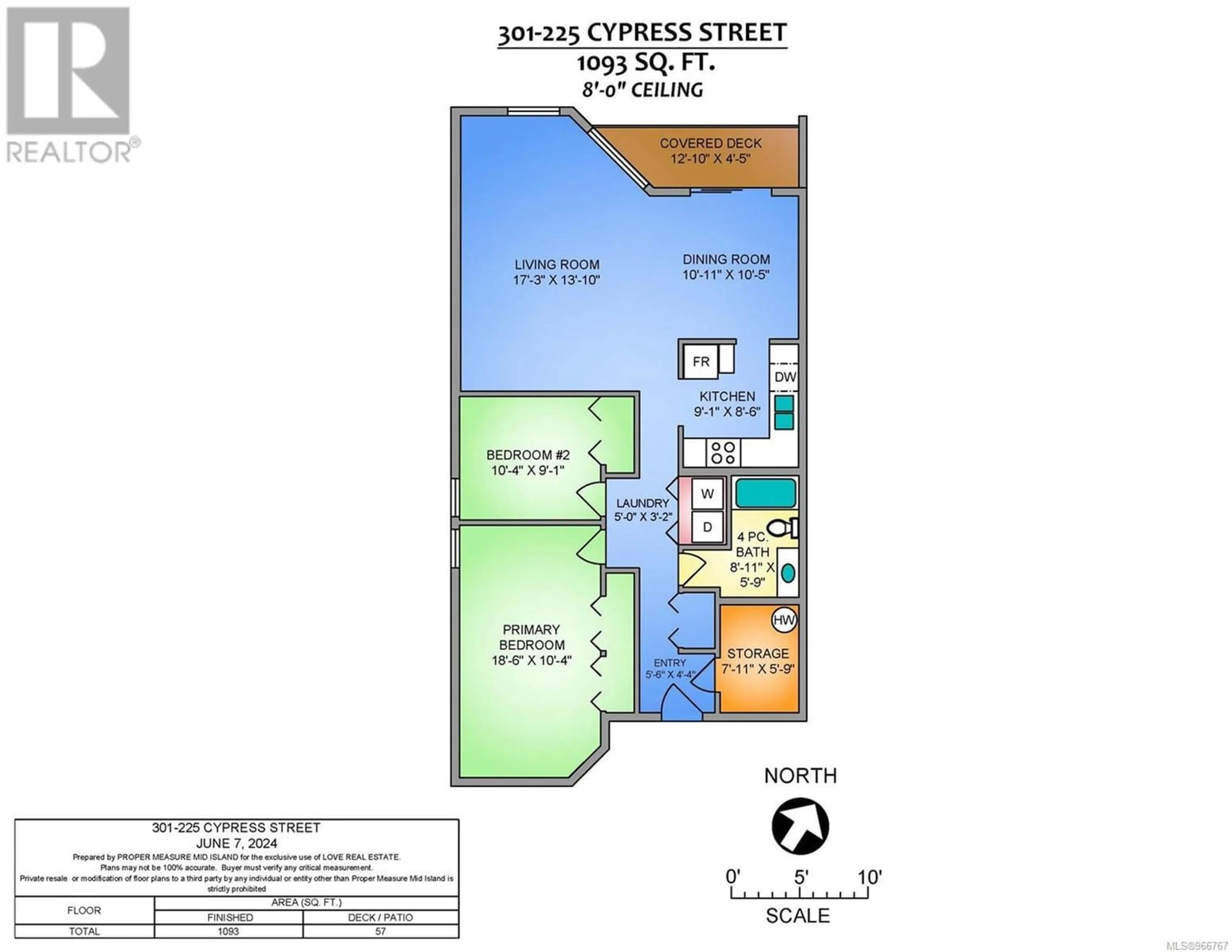 Floor plan for 301 225 Cypress St, Nanaimo British Columbia V9S5P2