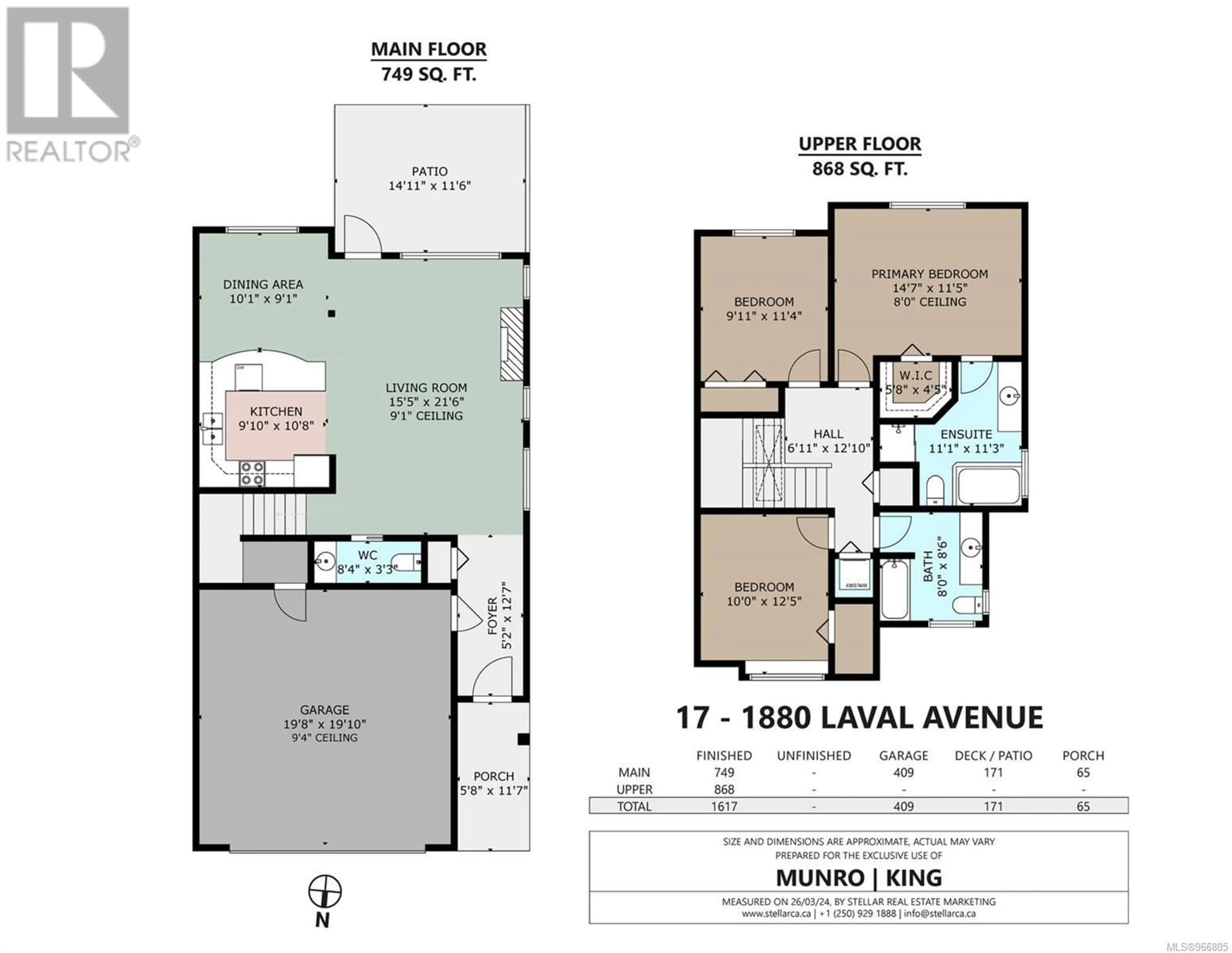 Floor plan for 17 1880 Laval Ave, Saanich British Columbia V8N0A5