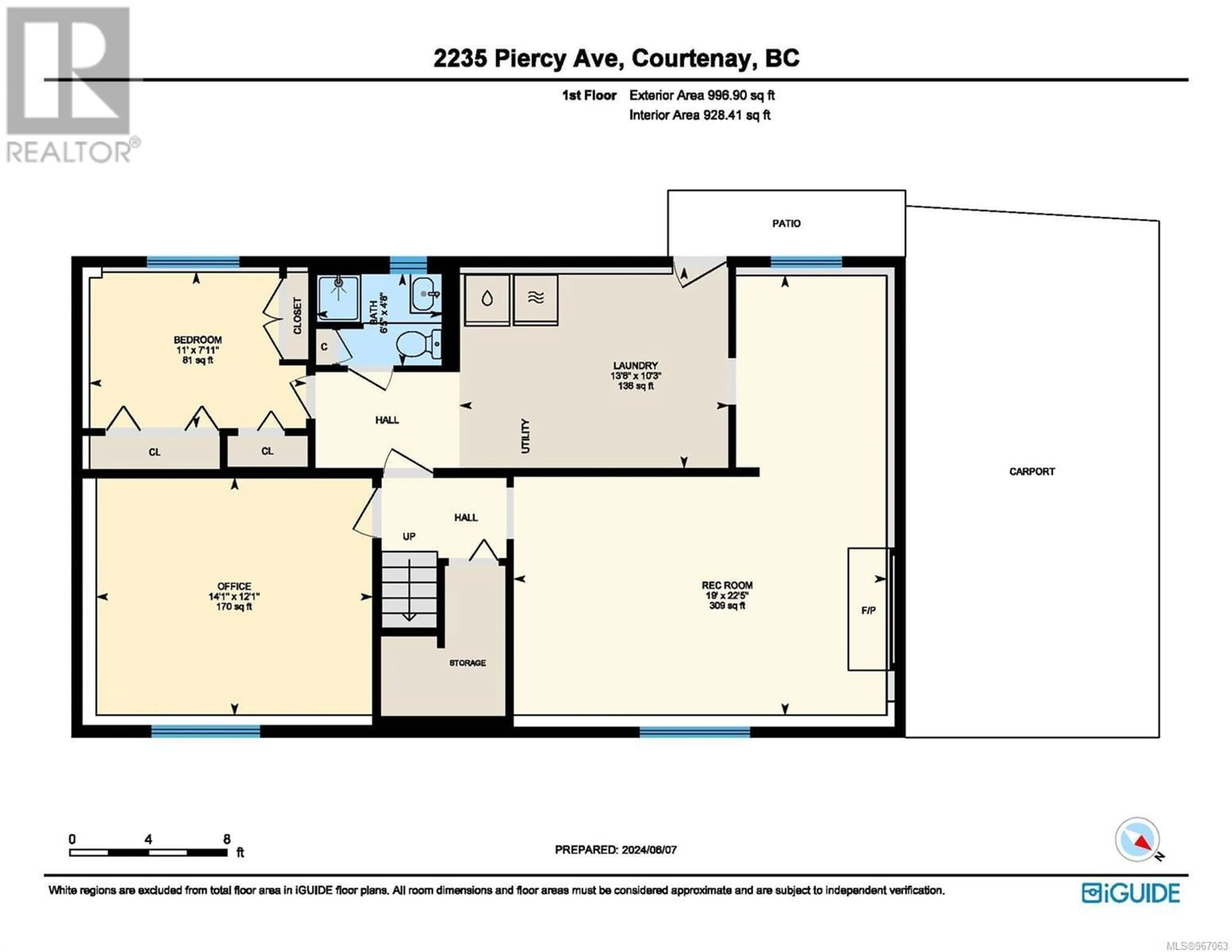 Floor plan for 2235 Piercy Ave, Courtenay British Columbia V9N3G7