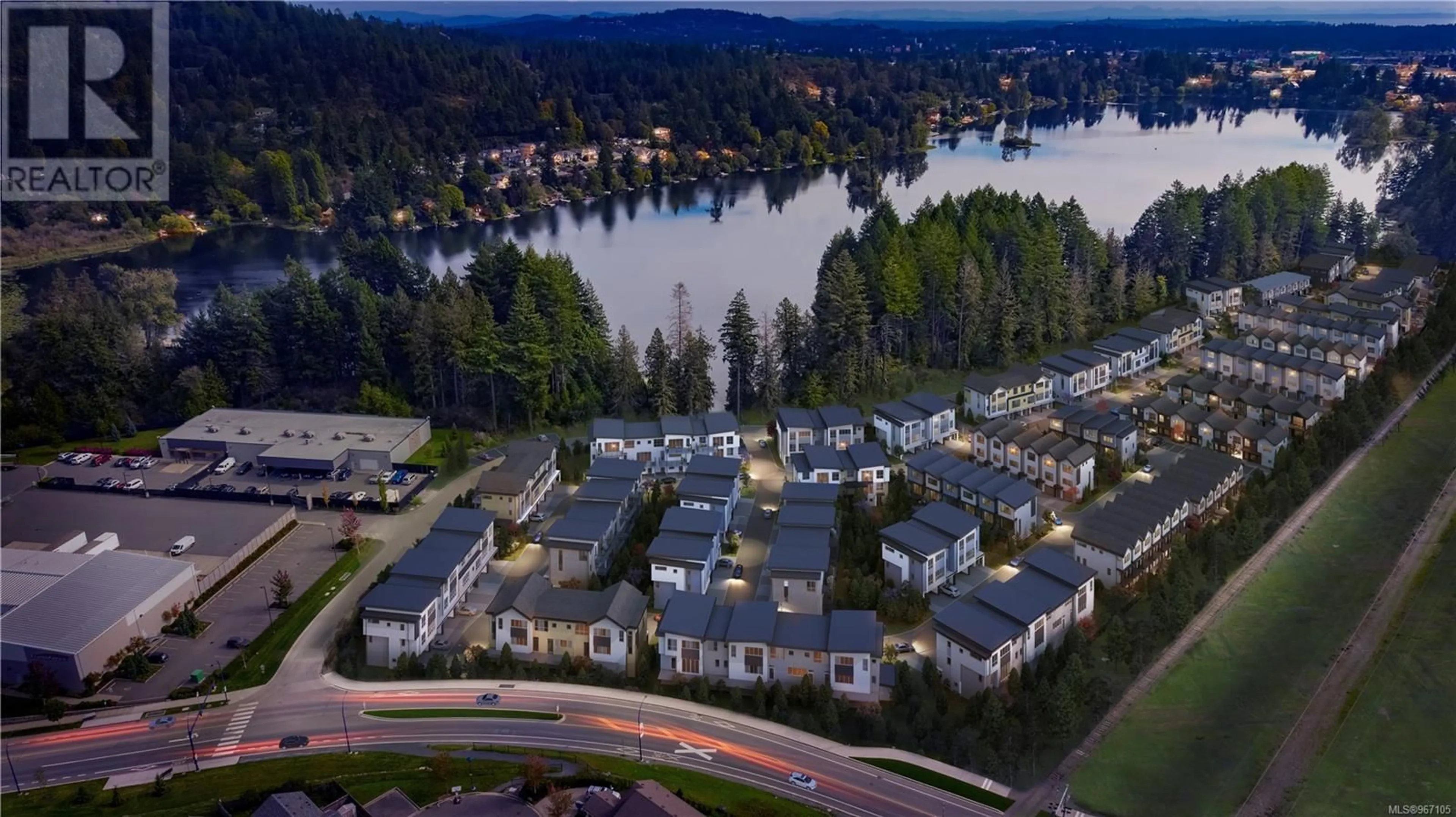 A pic from outside/outdoor area/front of a property/back of a property/a pic from drone, water/lake/river/ocean view for 1224 DRIFTER END, Langford British Columbia V9B0B2