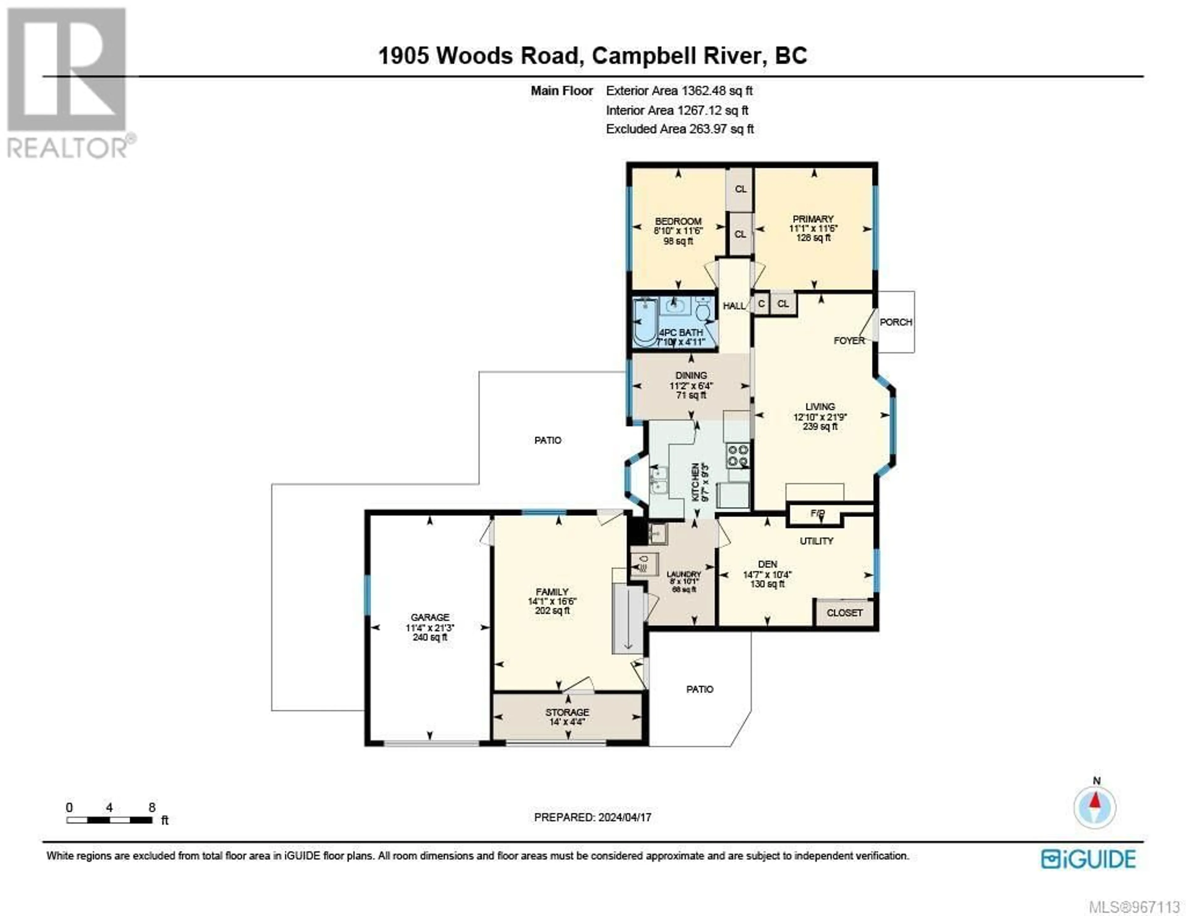 Floor plan for 1901/1905 Wood Rd, Campbell River British Columbia V9W4T9