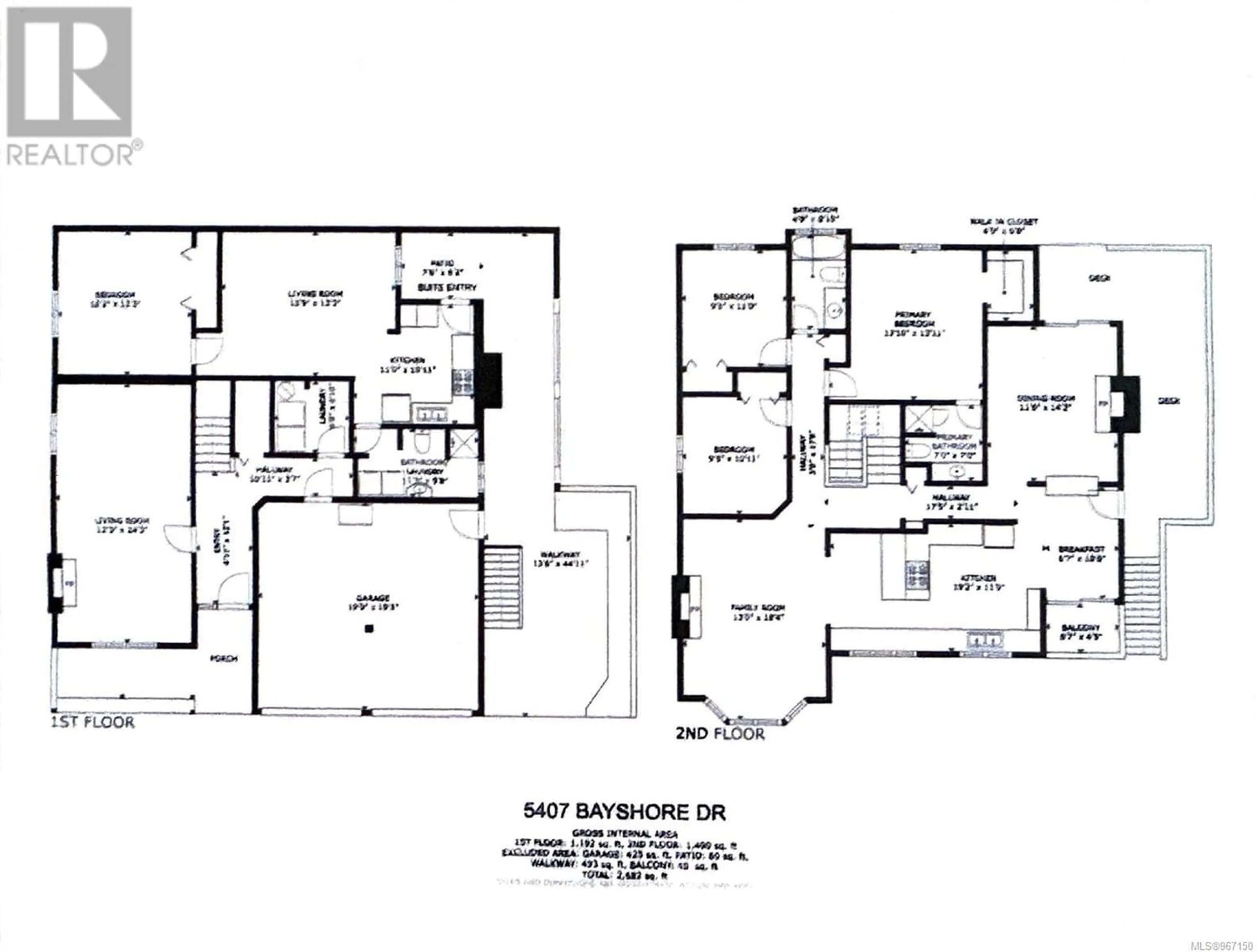 Floor plan for 5407 Bayshore Dr, Nanaimo British Columbia V9V1G8