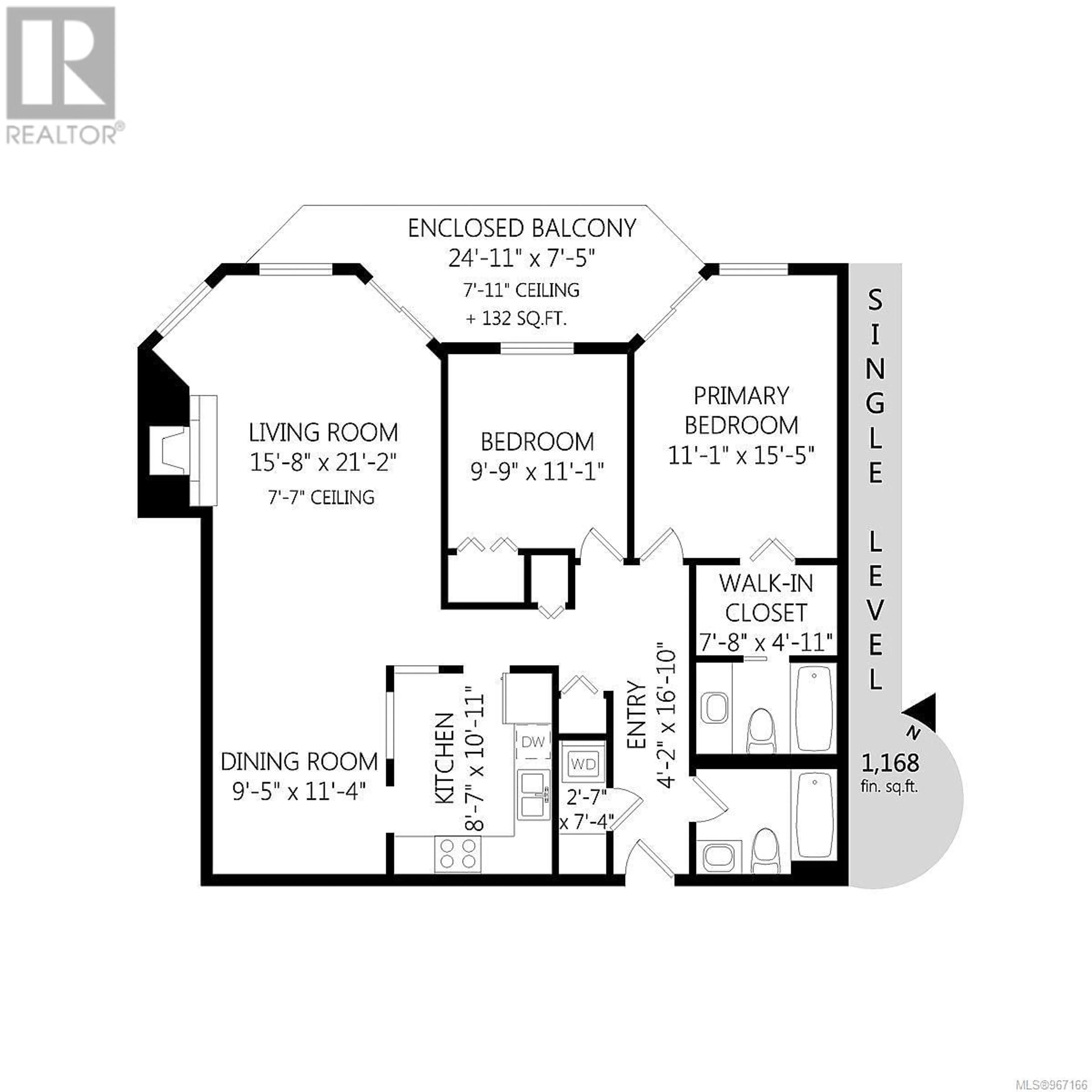 Floor plan for 304 1560 Hillside Ave, Victoria British Columbia V8T5B8