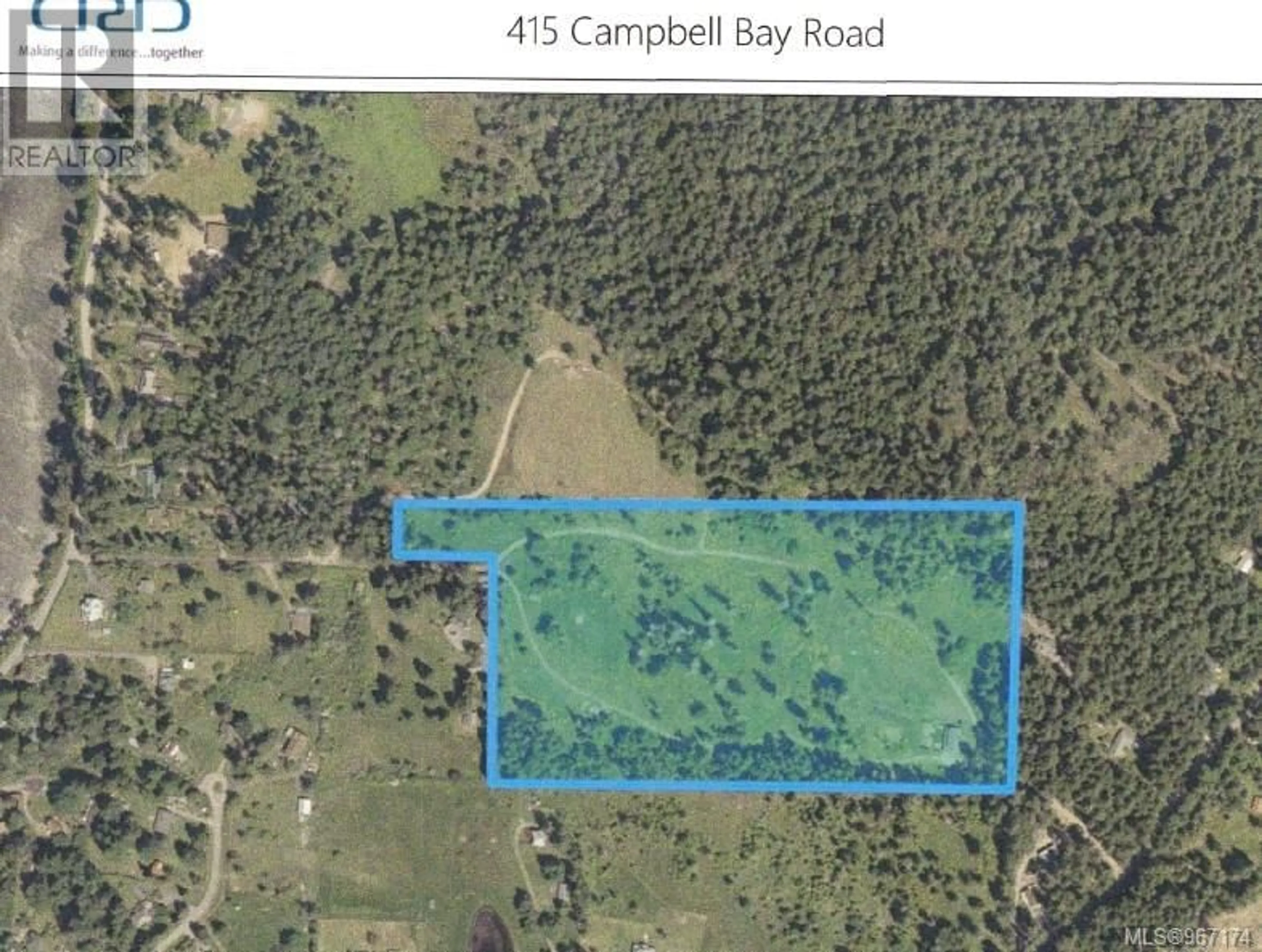 Picture of a map for 415 Campbell Bay Rd, Mayne Island British Columbia V0N2J0