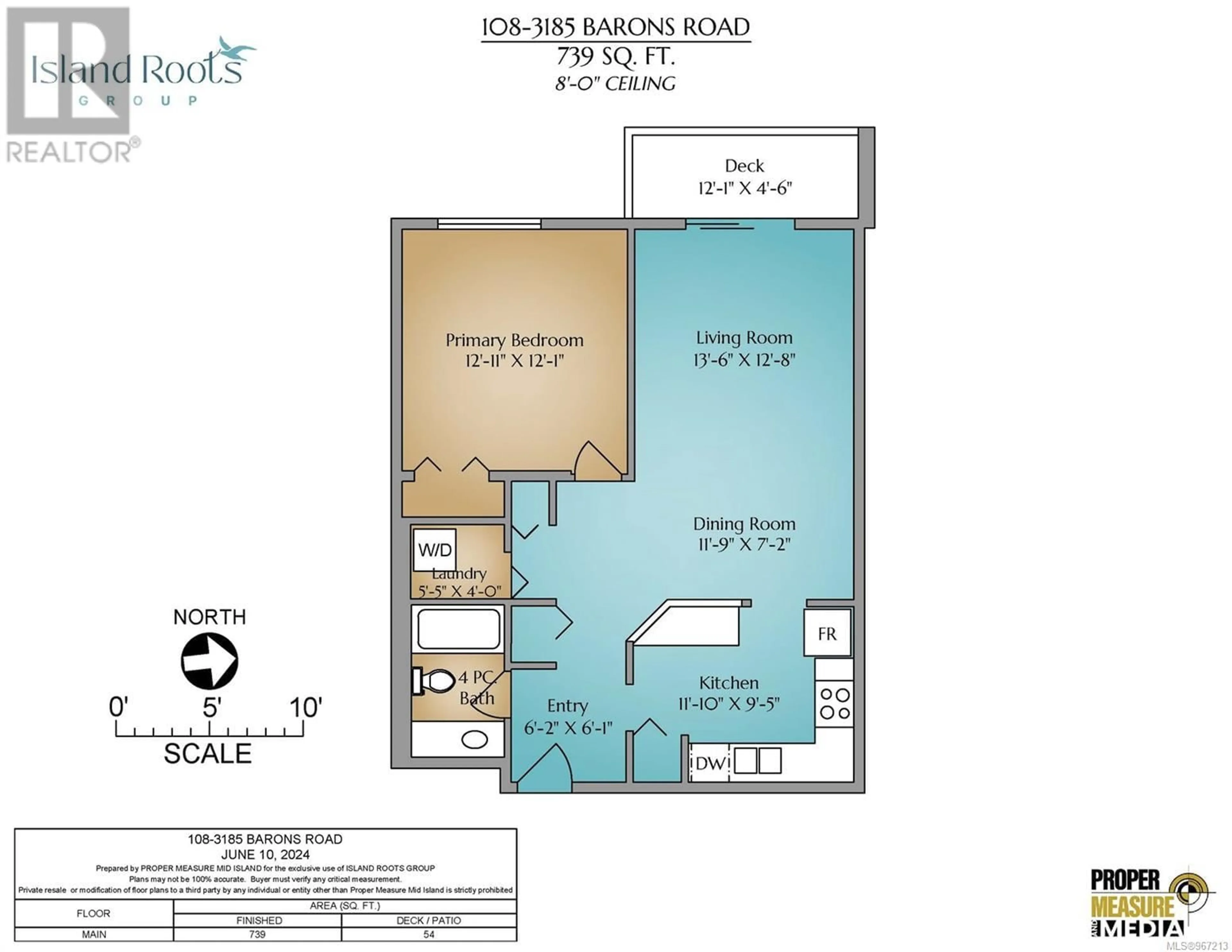 Floor plan for 108 3185 Barons Rd, Nanaimo British Columbia V9T5T3