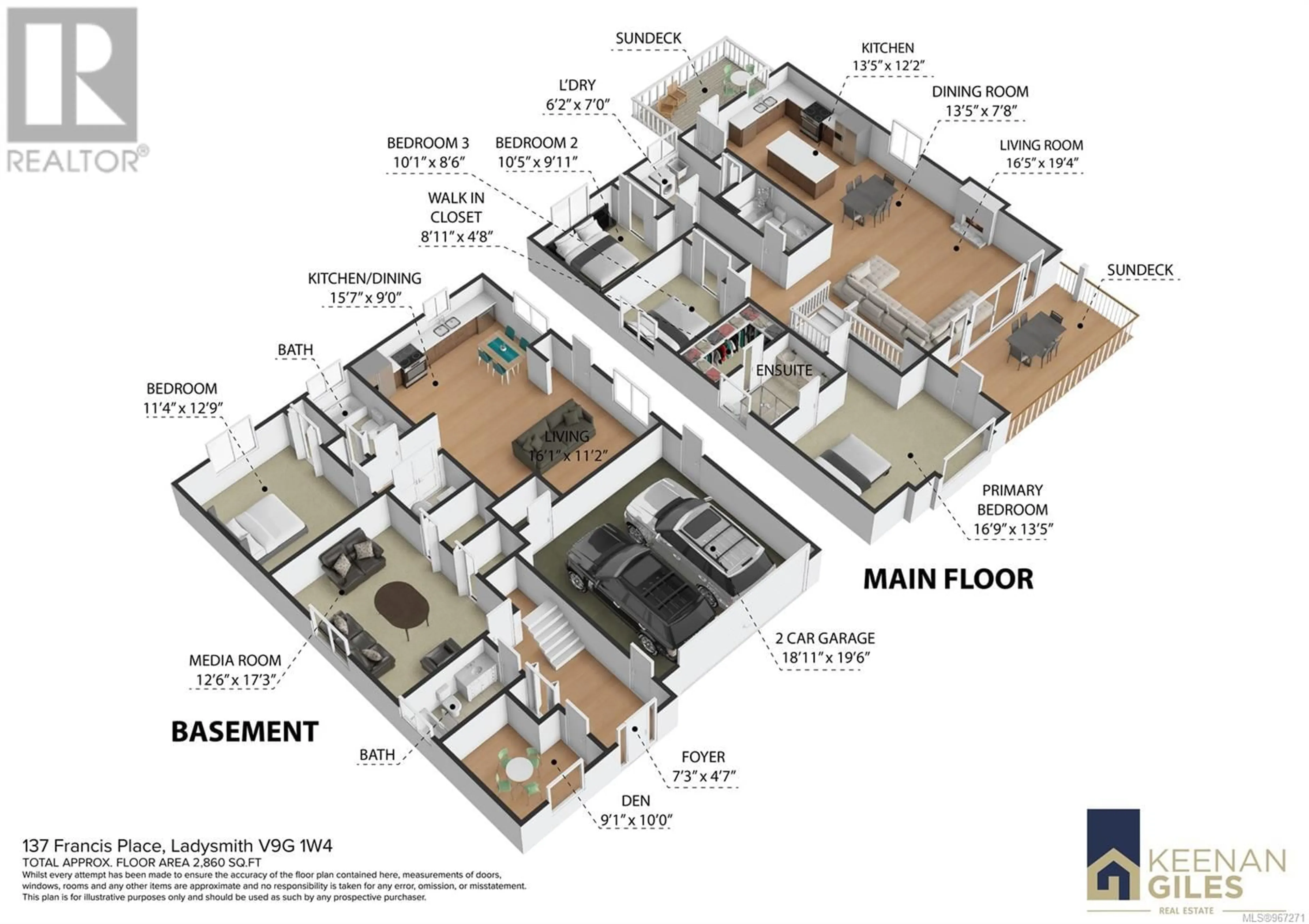 Floor plan for 137 Francis Pl, Ladysmith British Columbia V9G1W4