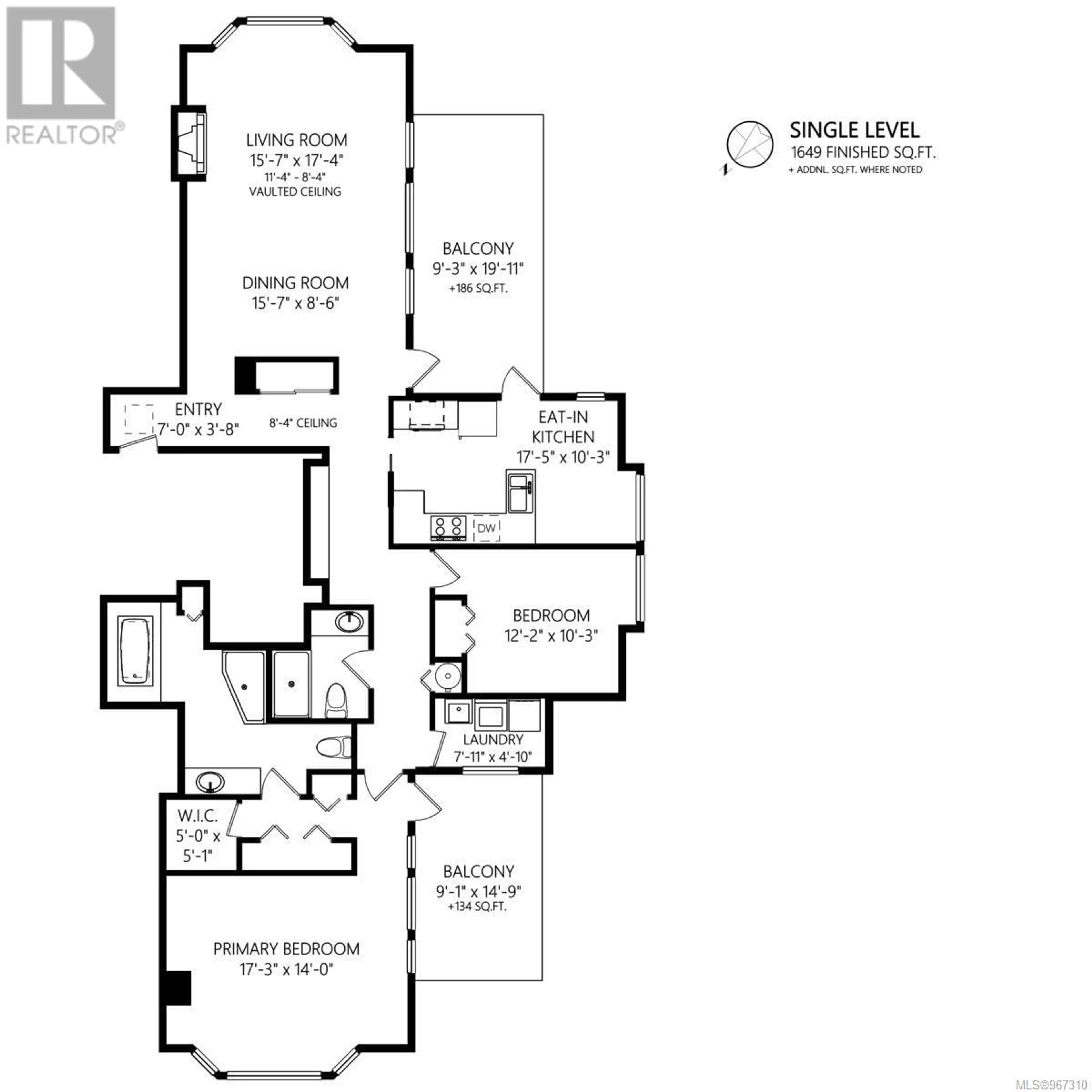 Floor plan for 359 4488 Chatterton Way, Saanich British Columbia V8X5H7