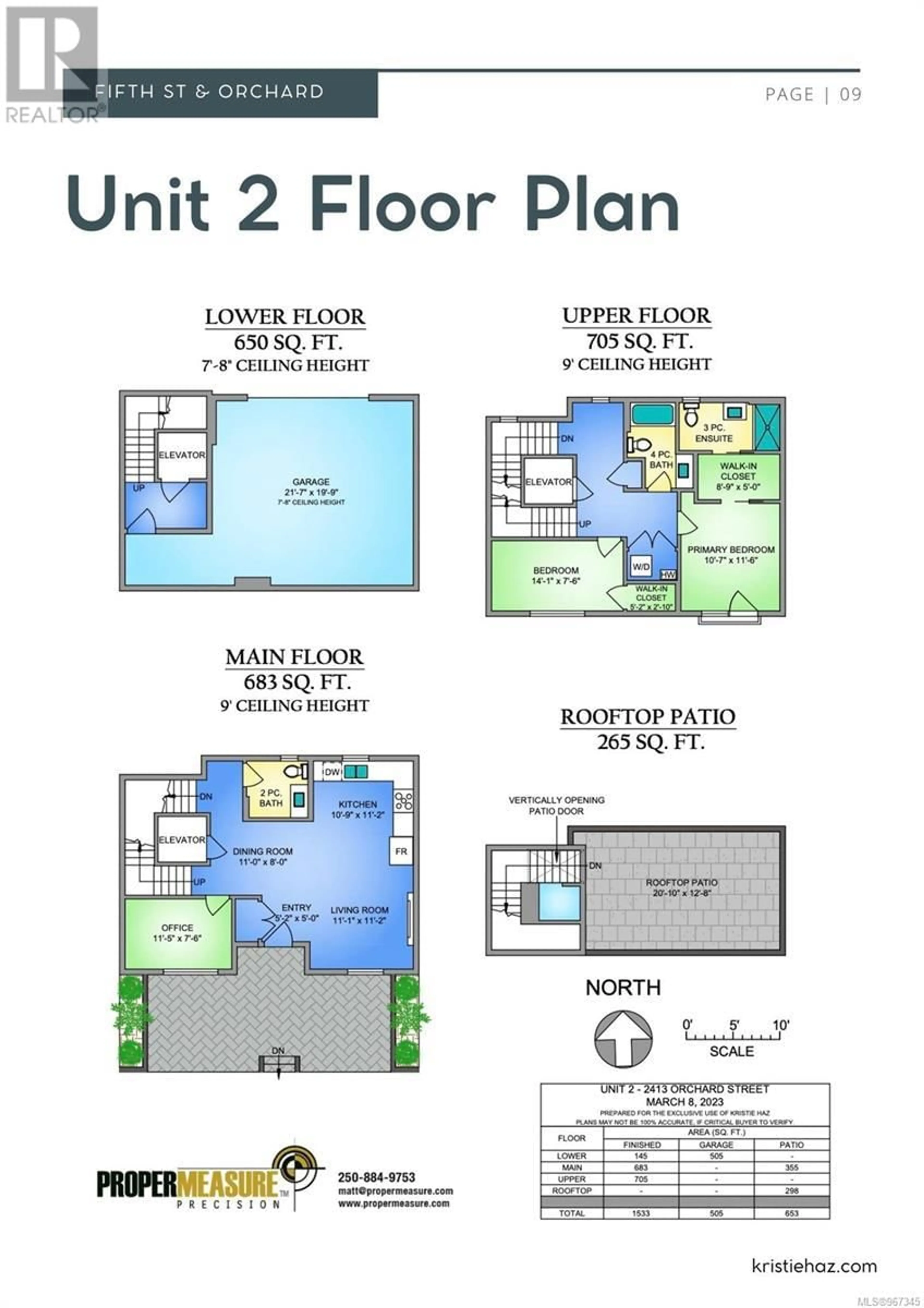 Floor plan for 2 9645 Fifth St, Sidney British Columbia V8L2W7