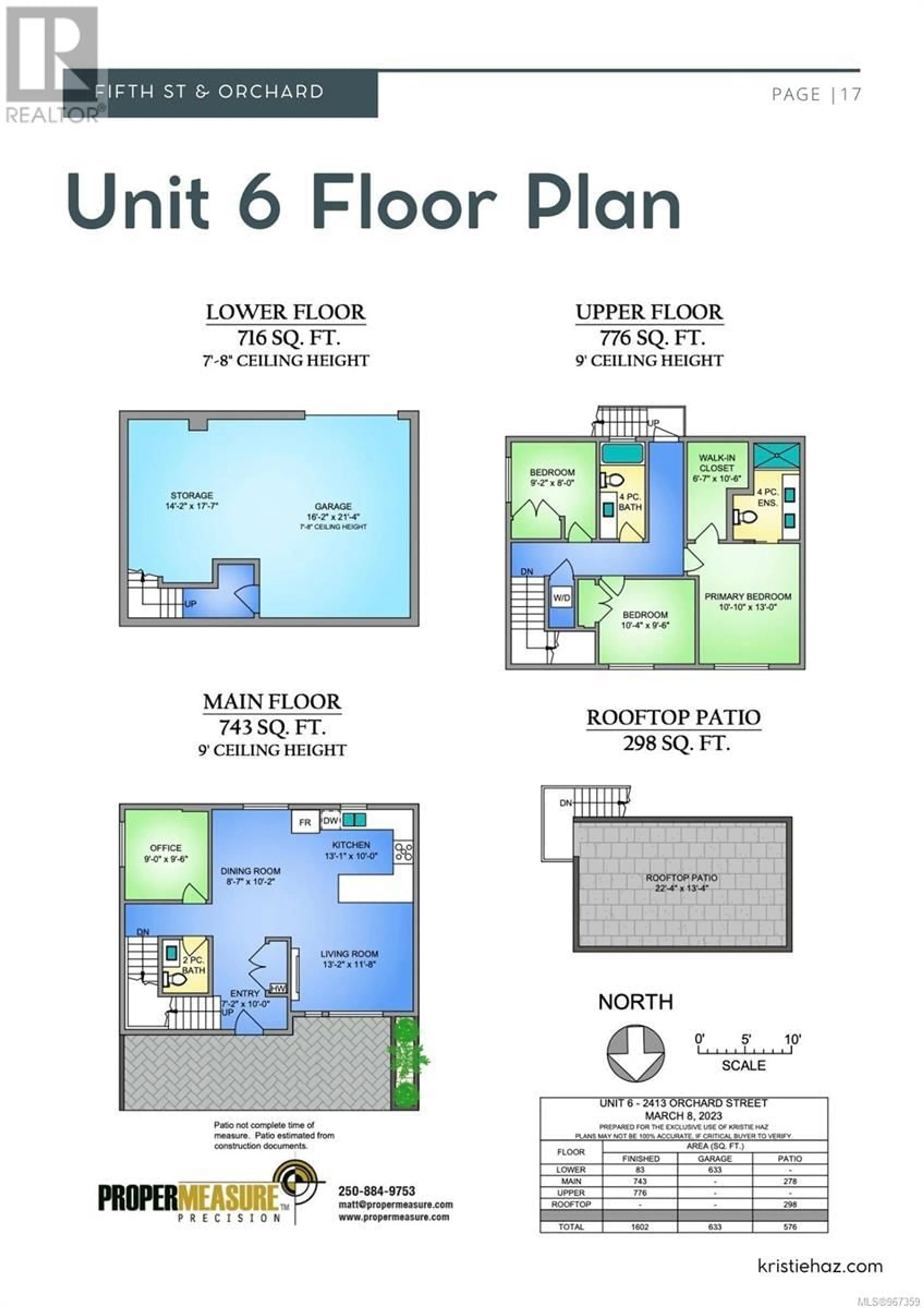 Floor plan for 6 9645 Fifth St, Sidney British Columbia V8L2W7