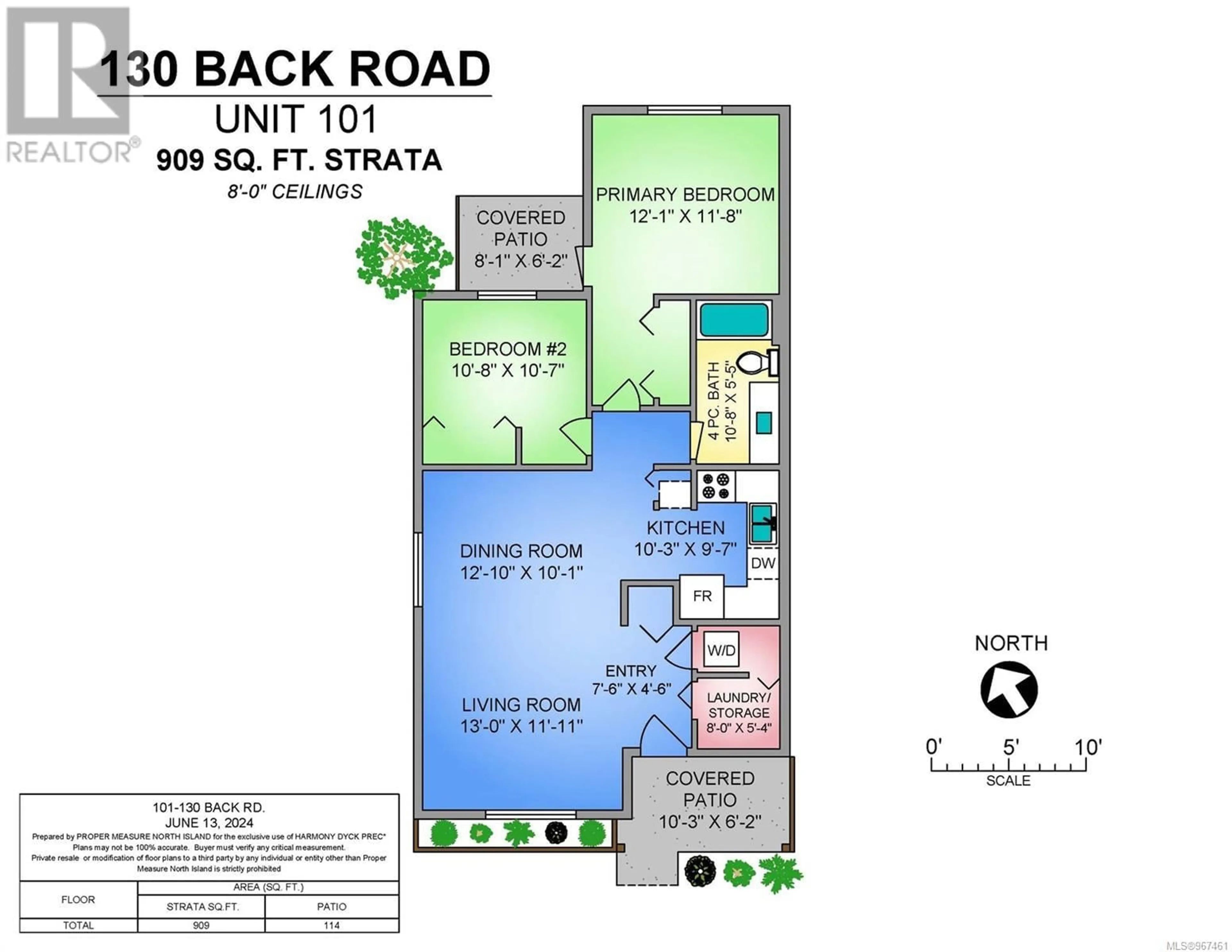 Floor plan for 101 130 Back Rd, Courtenay British Columbia V9N3W6