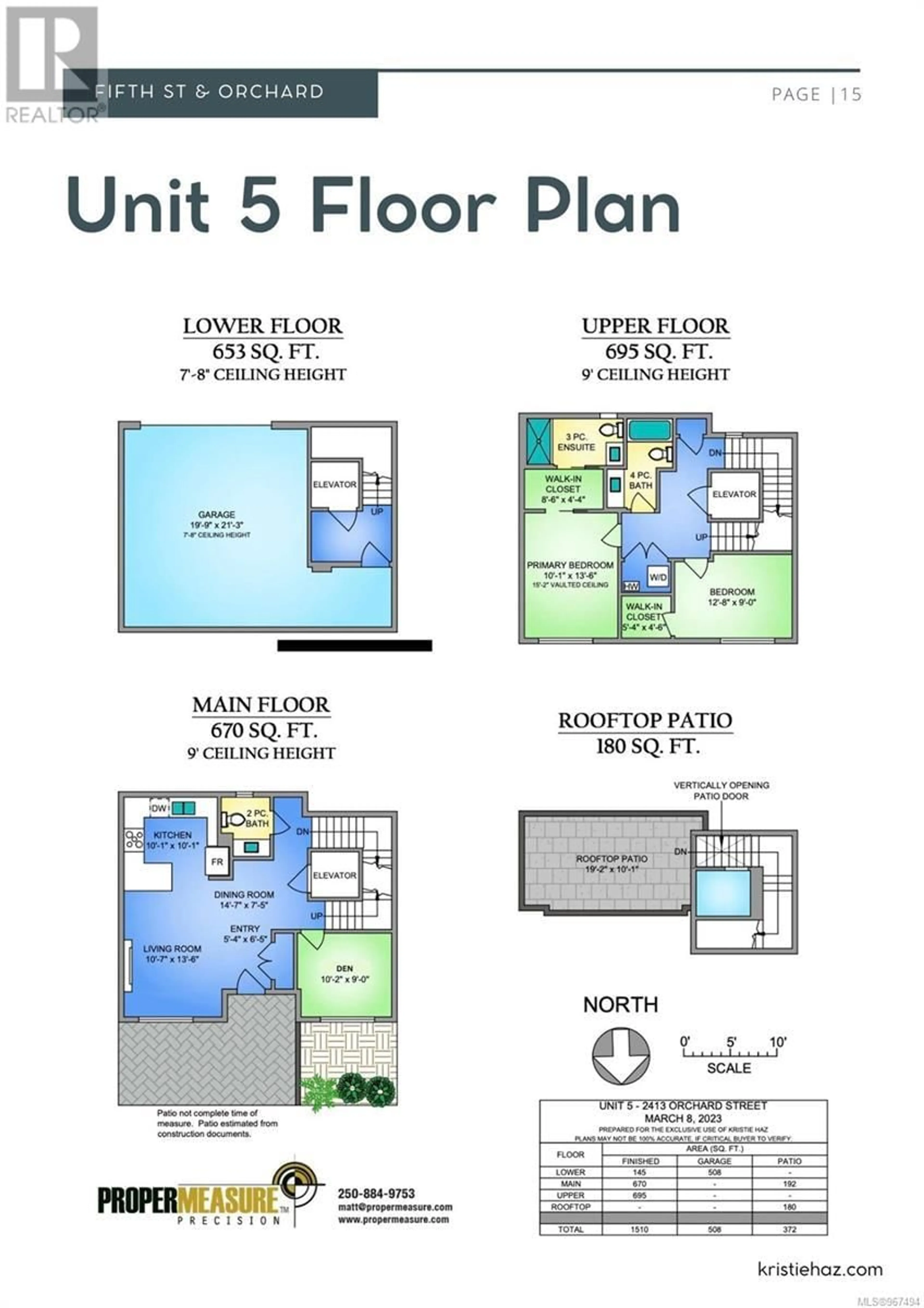 Floor plan for 5 9645 Fifth St, Sidney British Columbia V8L2W7