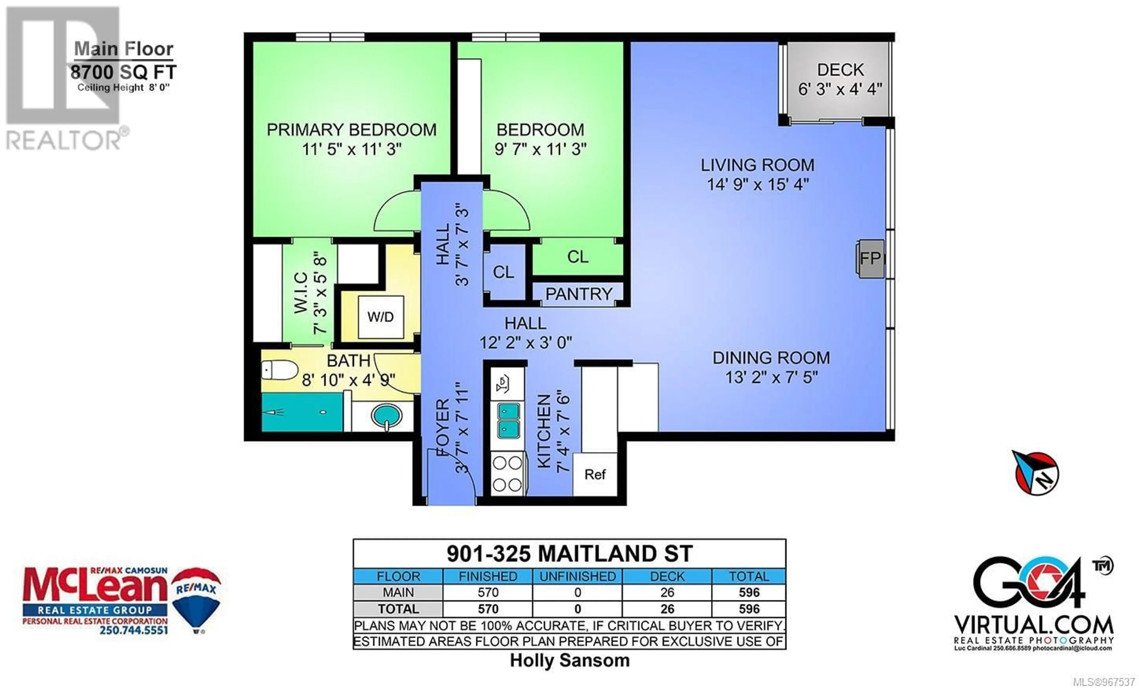 Floor plan for 901 325 Maitland St, Victoria British Columbia V9A7E9