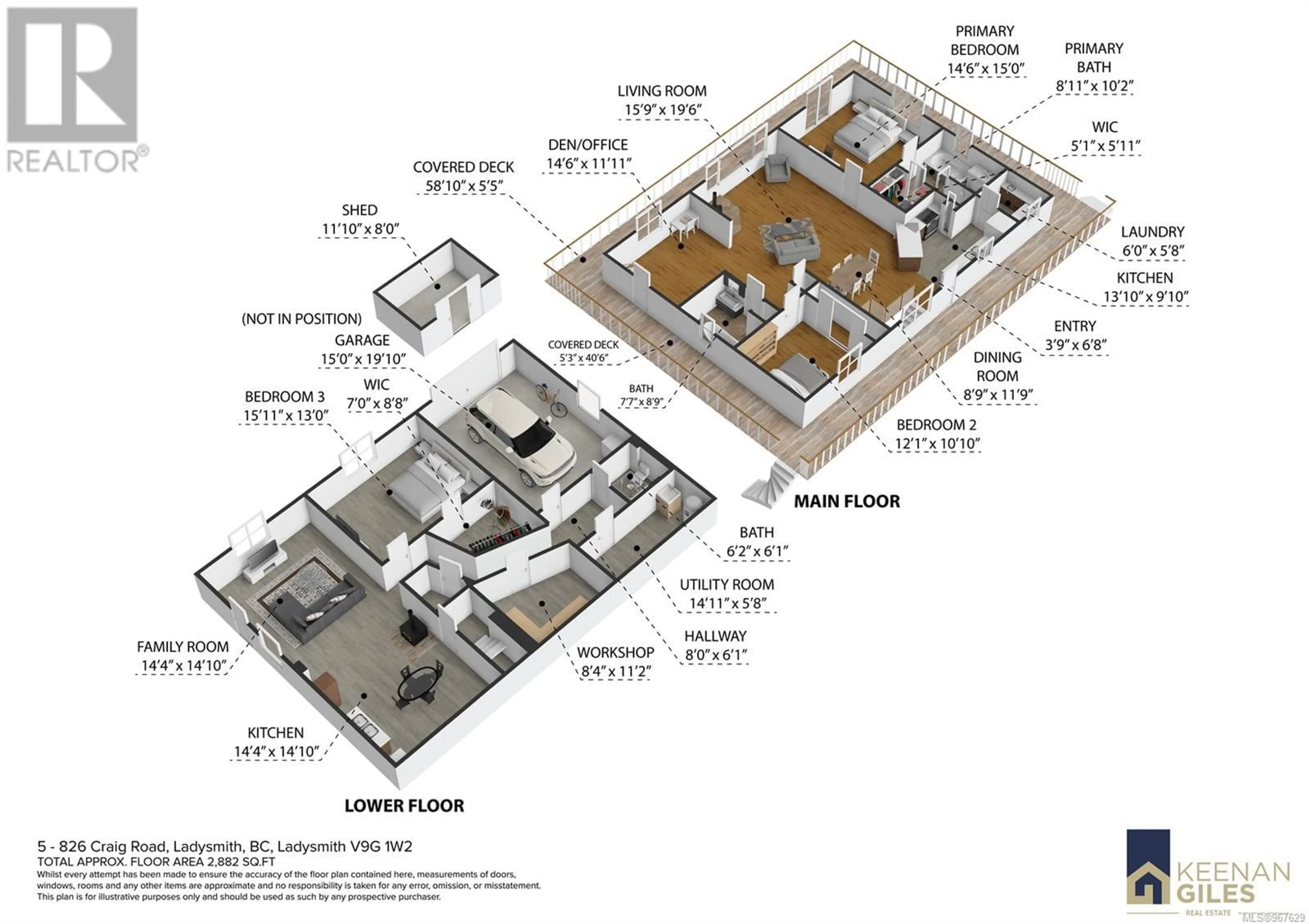 Floor plan for 5 826 Craig Rd, Ladysmith British Columbia V9G2C4