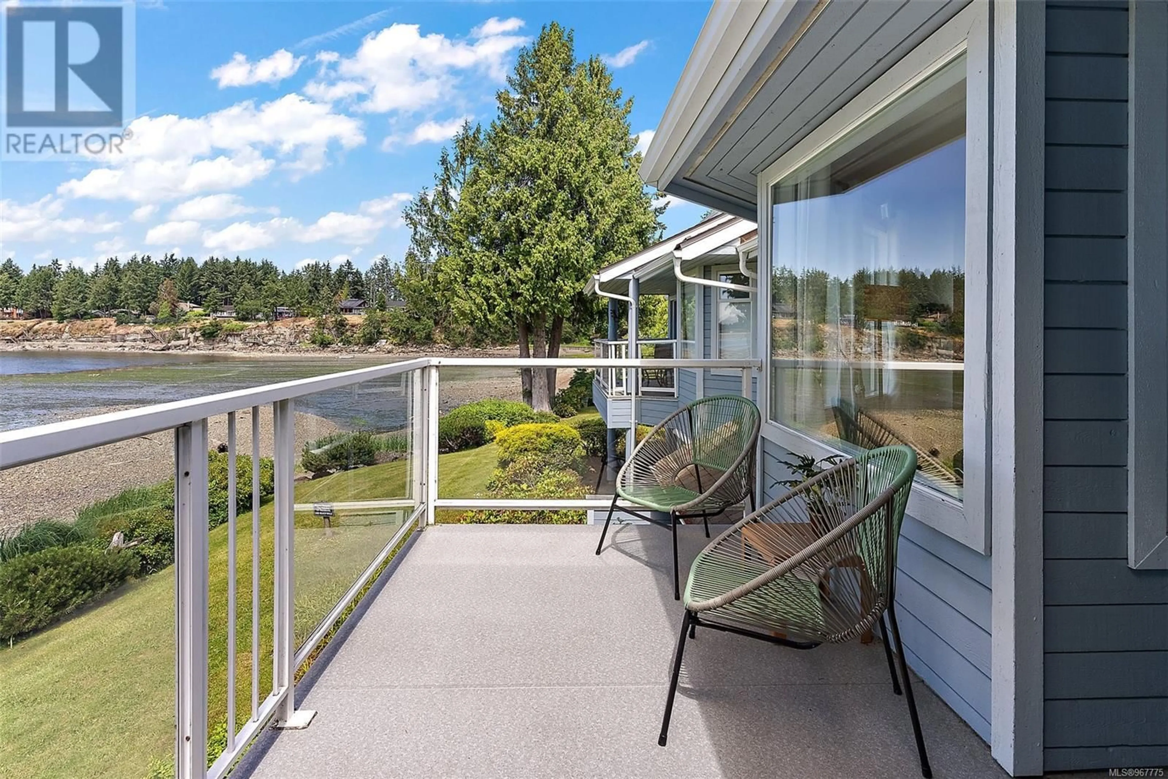 Patio, the fenced backyard for 521 1600 Stroulger Rd, Nanoose Bay British Columbia V9P9B7