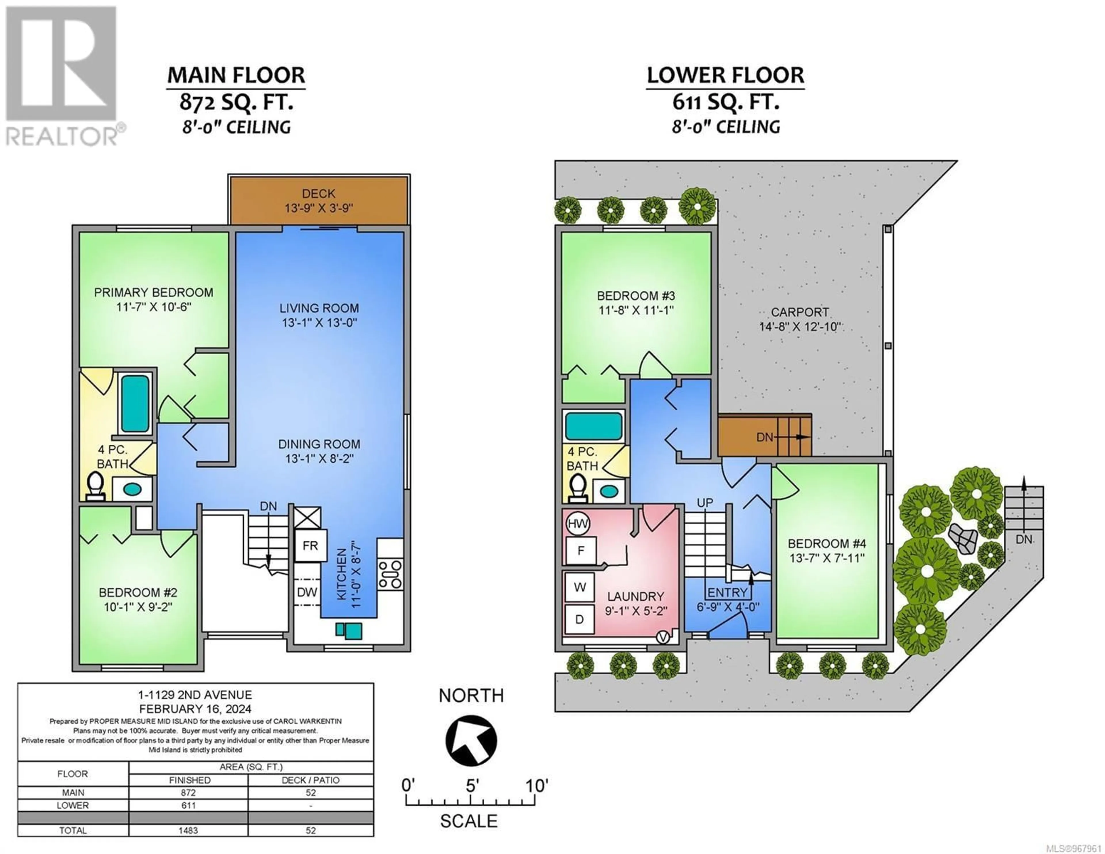 Floor plan for 1 1129A 2nd Ave, Ladysmith British Columbia V9G1A3