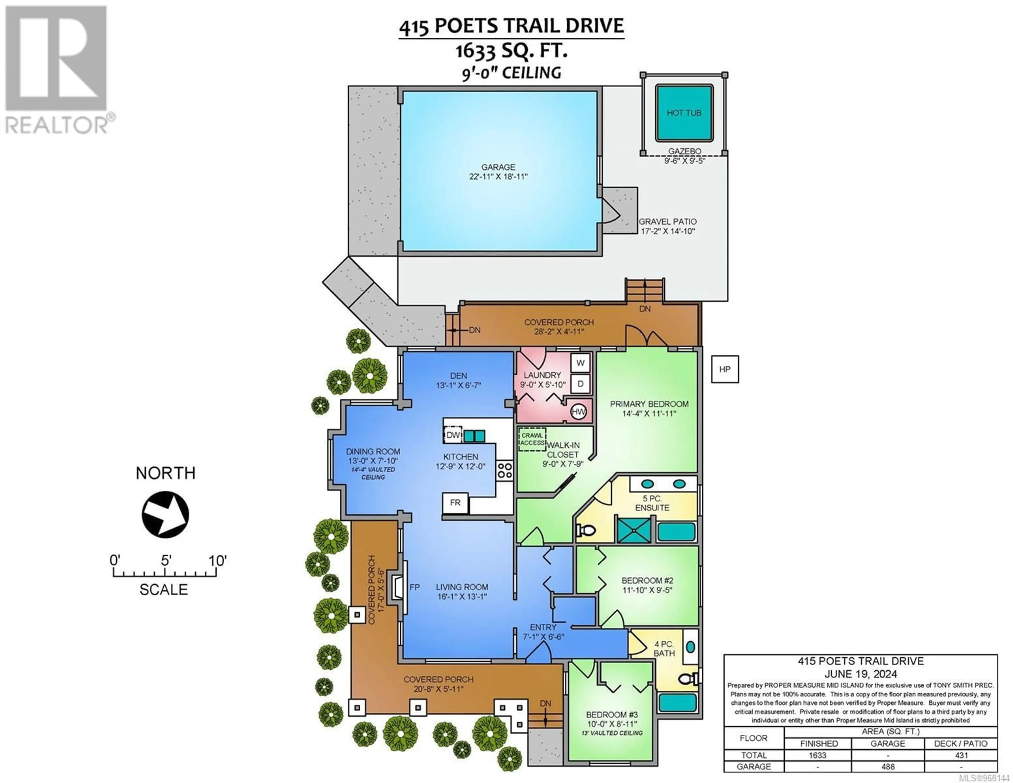 Floor plan for 415 Poets Trail Dr, Nanaimo British Columbia V9R7B1