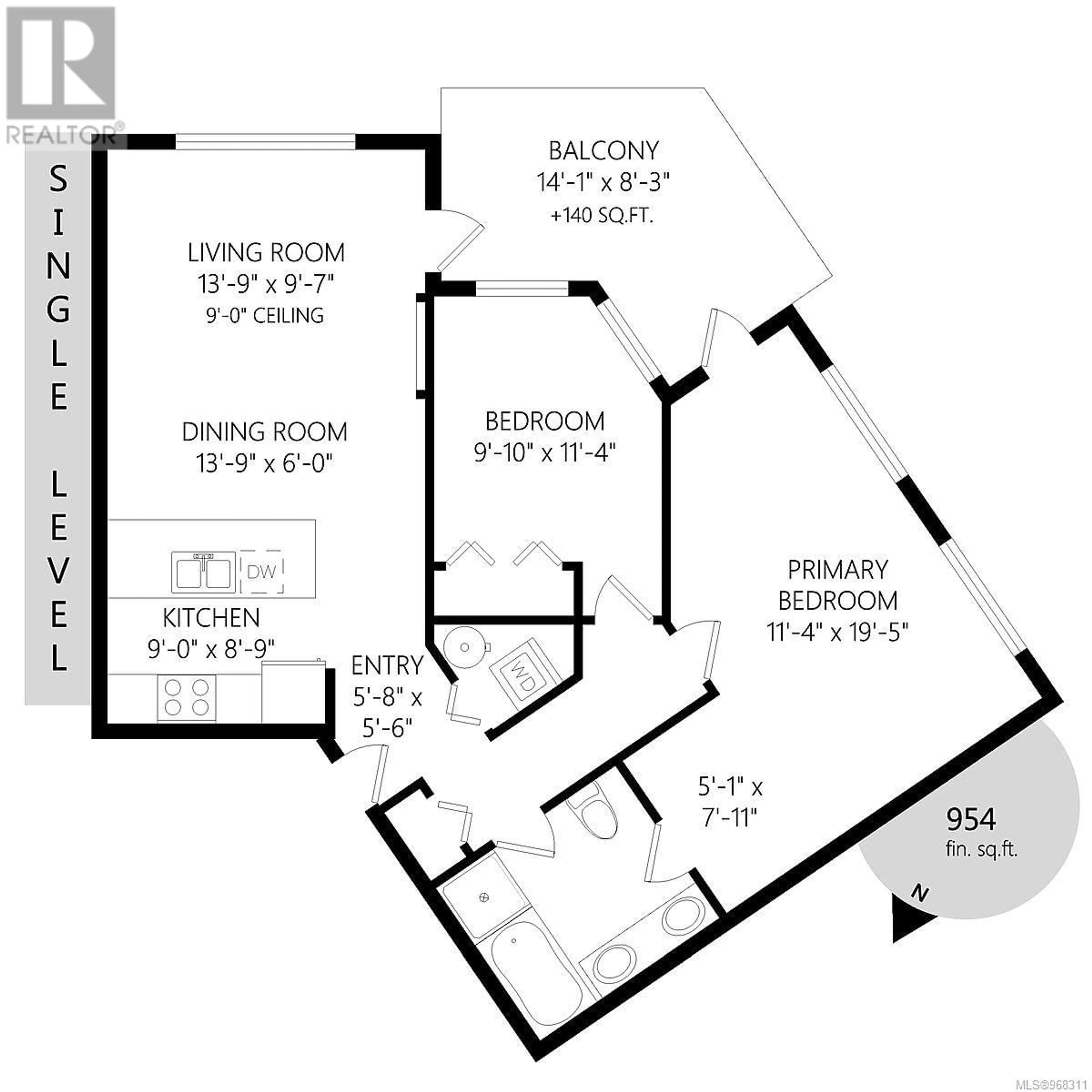 Floor plan for 413 4529 West Saanich Rd, Saanich British Columbia V8Z3G3