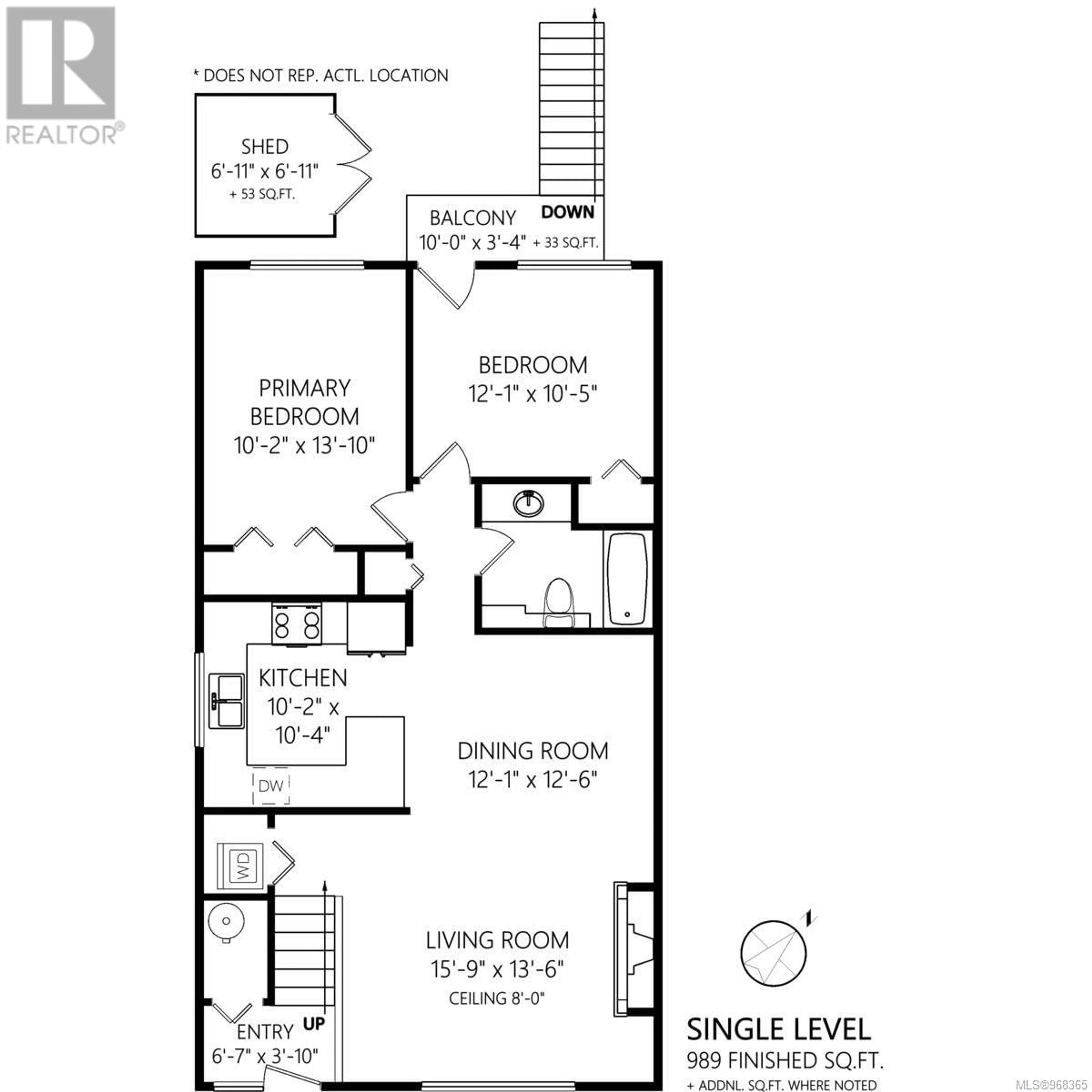 Floor plan for 2 1430 Walnut St, Victoria British Columbia V8R1Y8