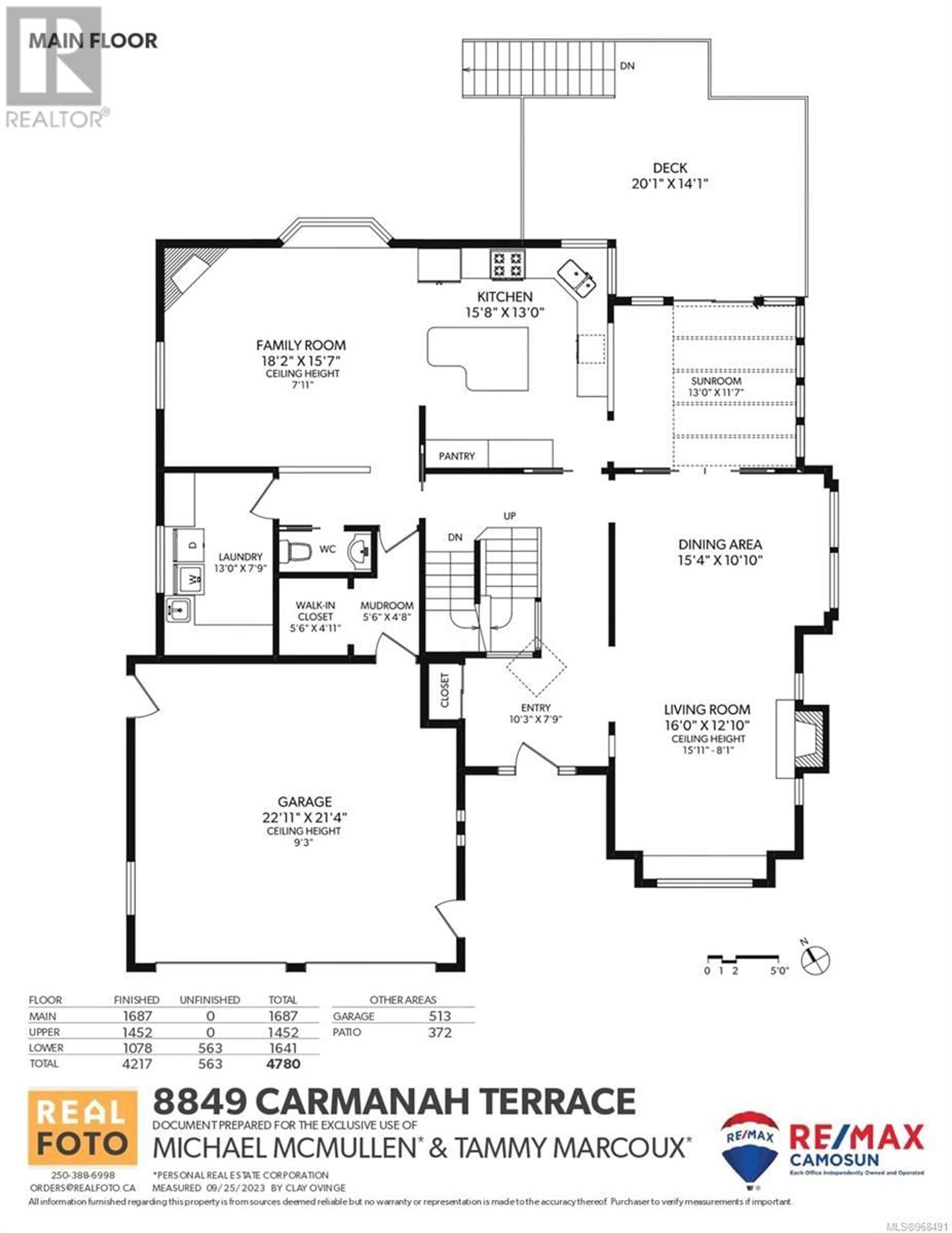 Floor plan for 8849 Carmanah Terr, North Saanich British Columbia V8L5E9