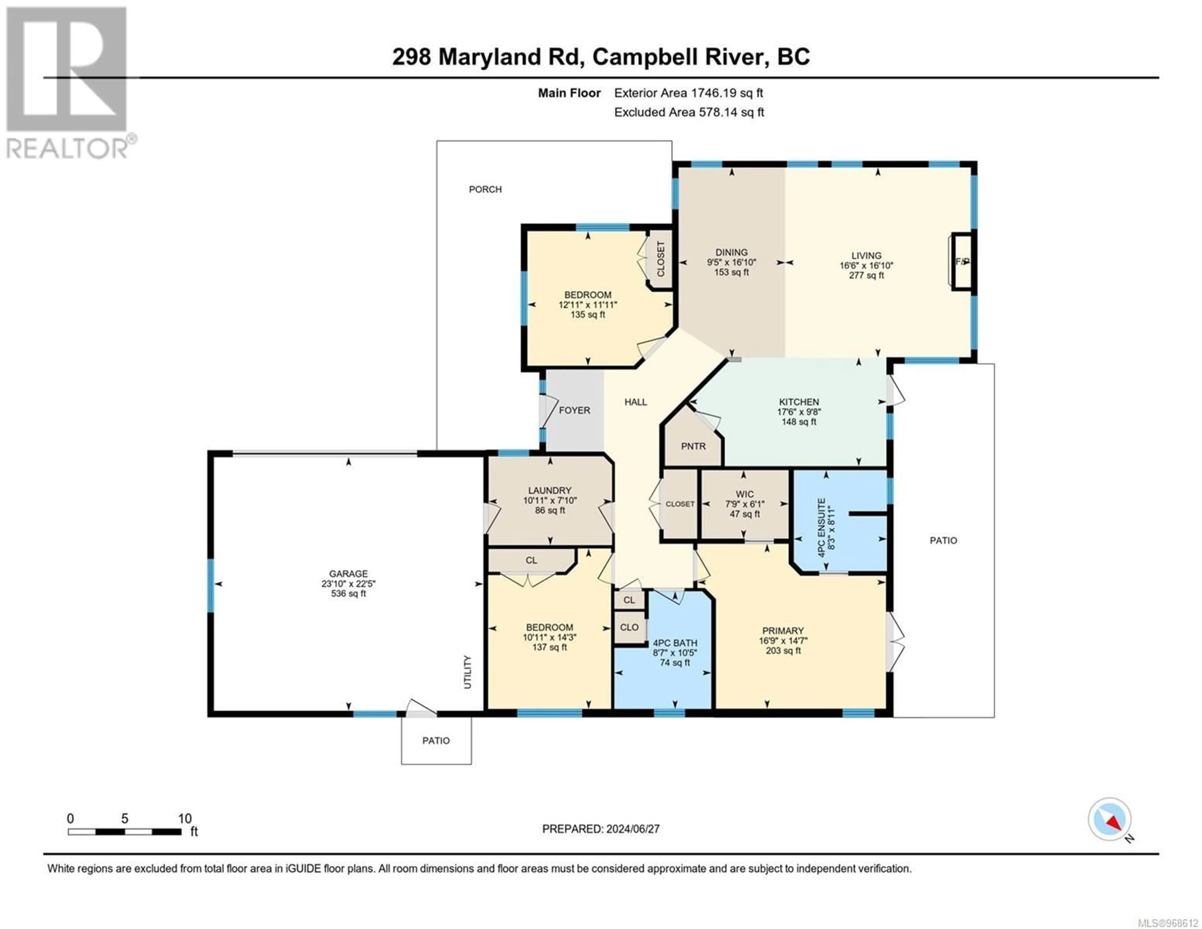 Floor plan for 298 Maryland Rd, Campbell River British Columbia V9W8H5