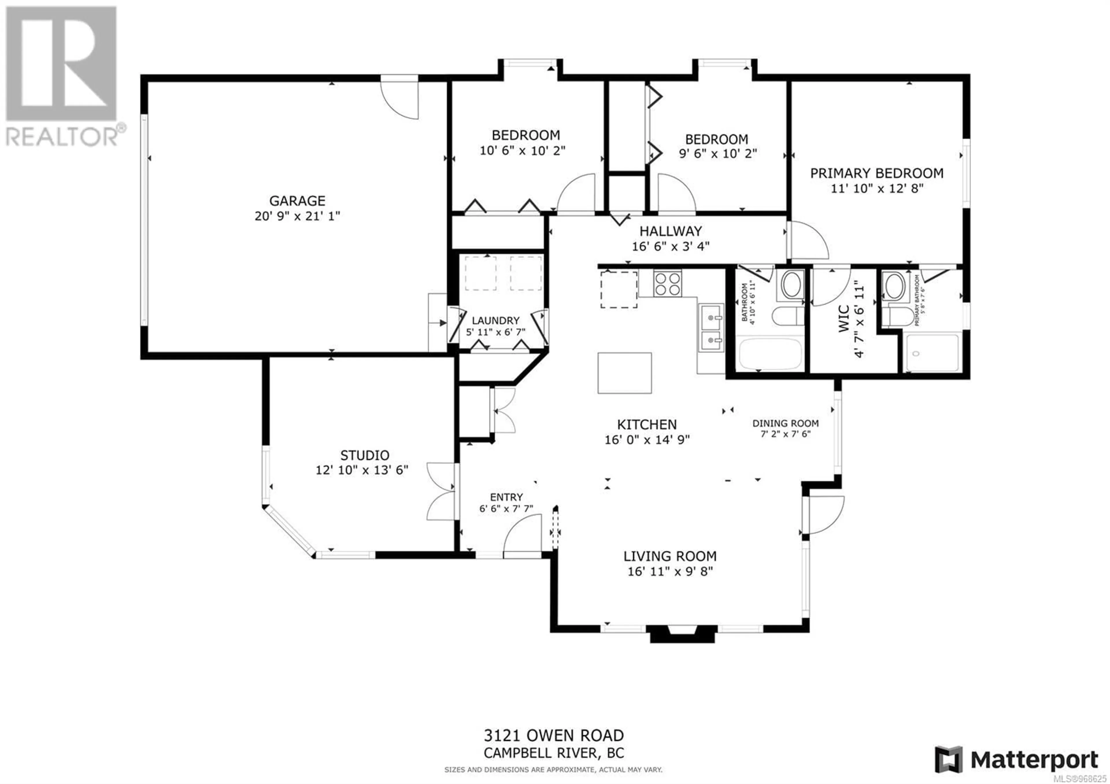 Floor plan for 3121 Owen Rd, Campbell River British Columbia V9H0B4