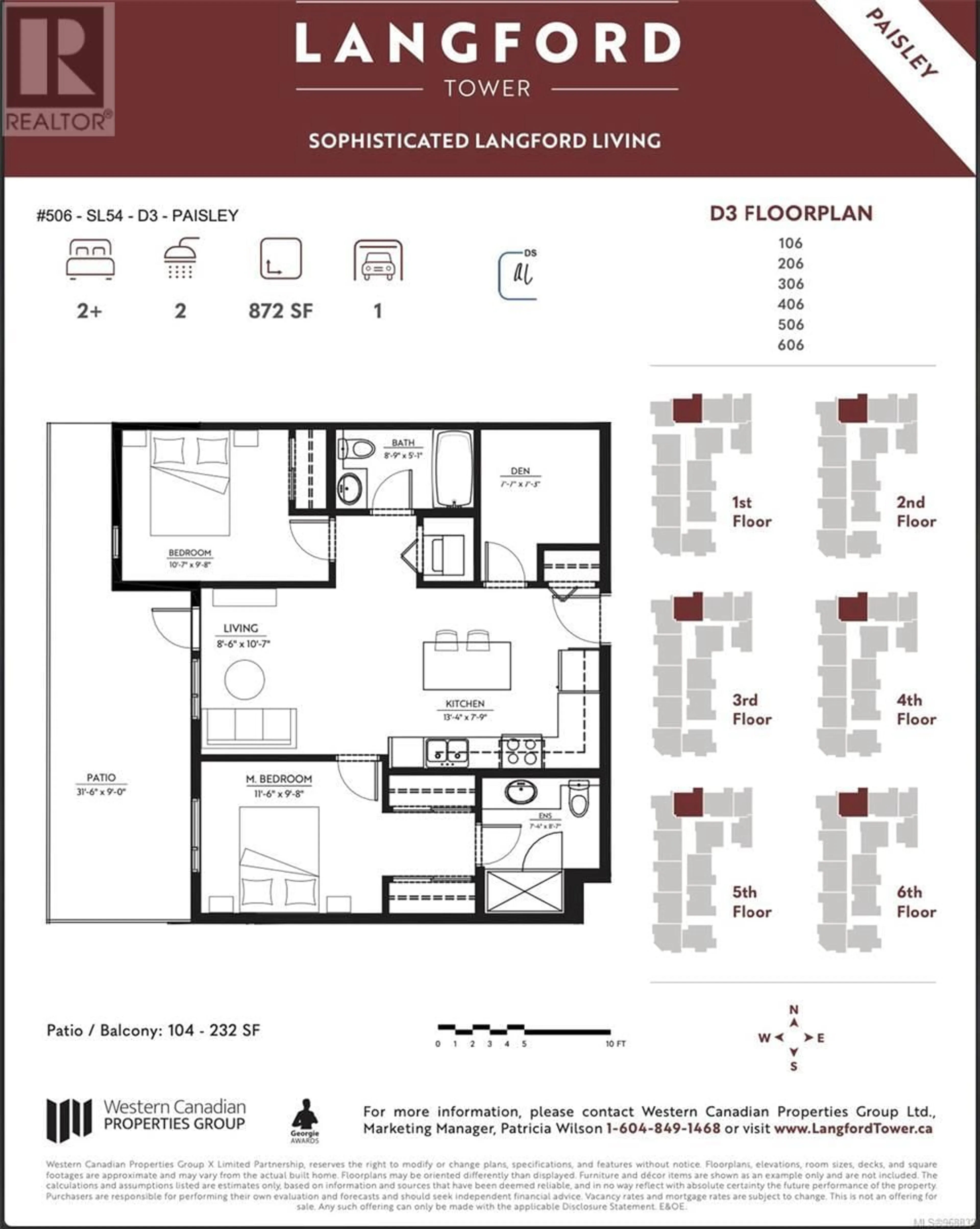 Floor plan for 506 2843 Jacklin Rd, Langford British Columbia V9B4P4