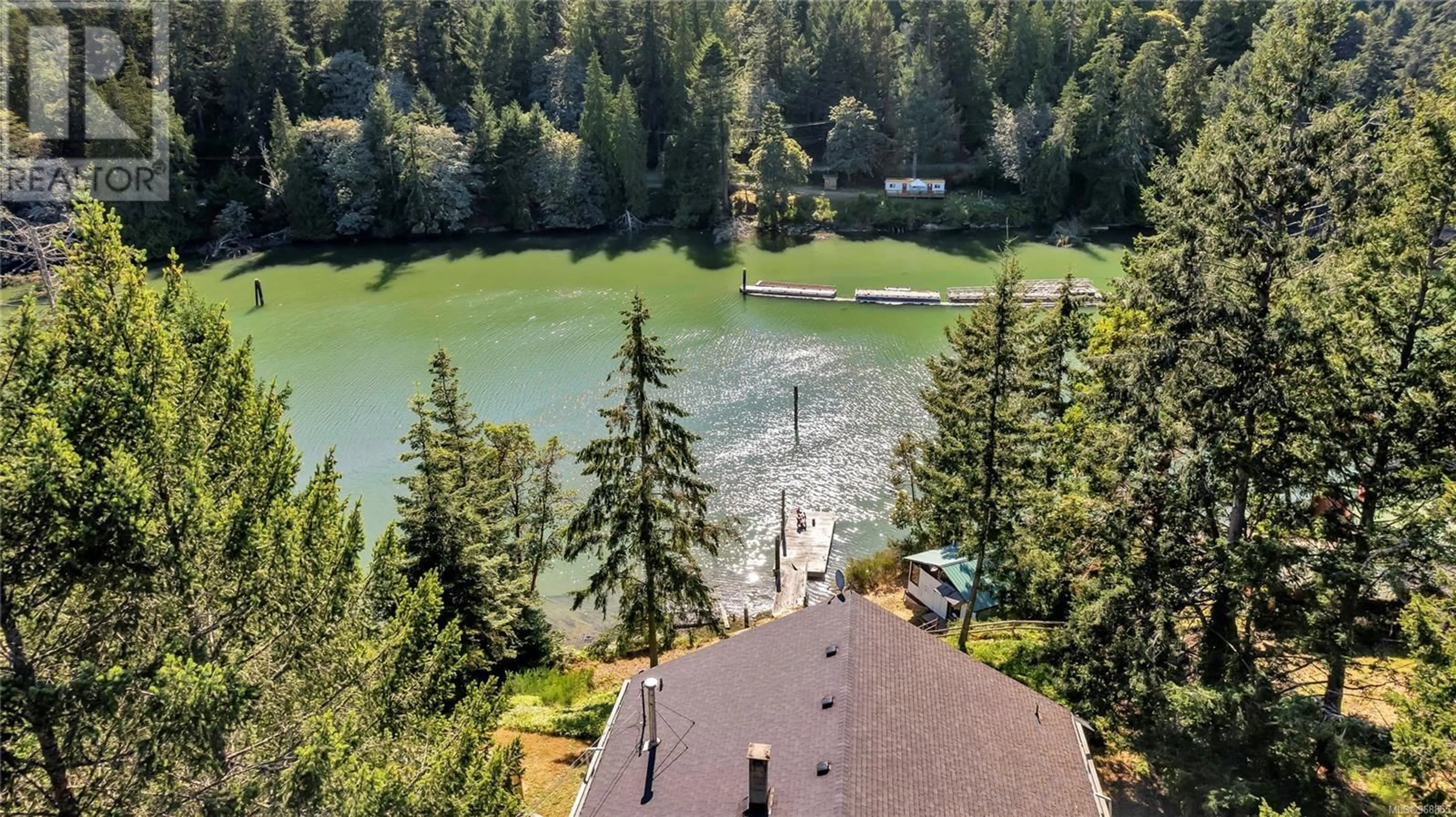 A pic from outside/outdoor area/front of a property/back of a property/a pic from drone, water/lake/river/ocean view for 259 Cain Rd, Galiano Island British Columbia V0N1P0