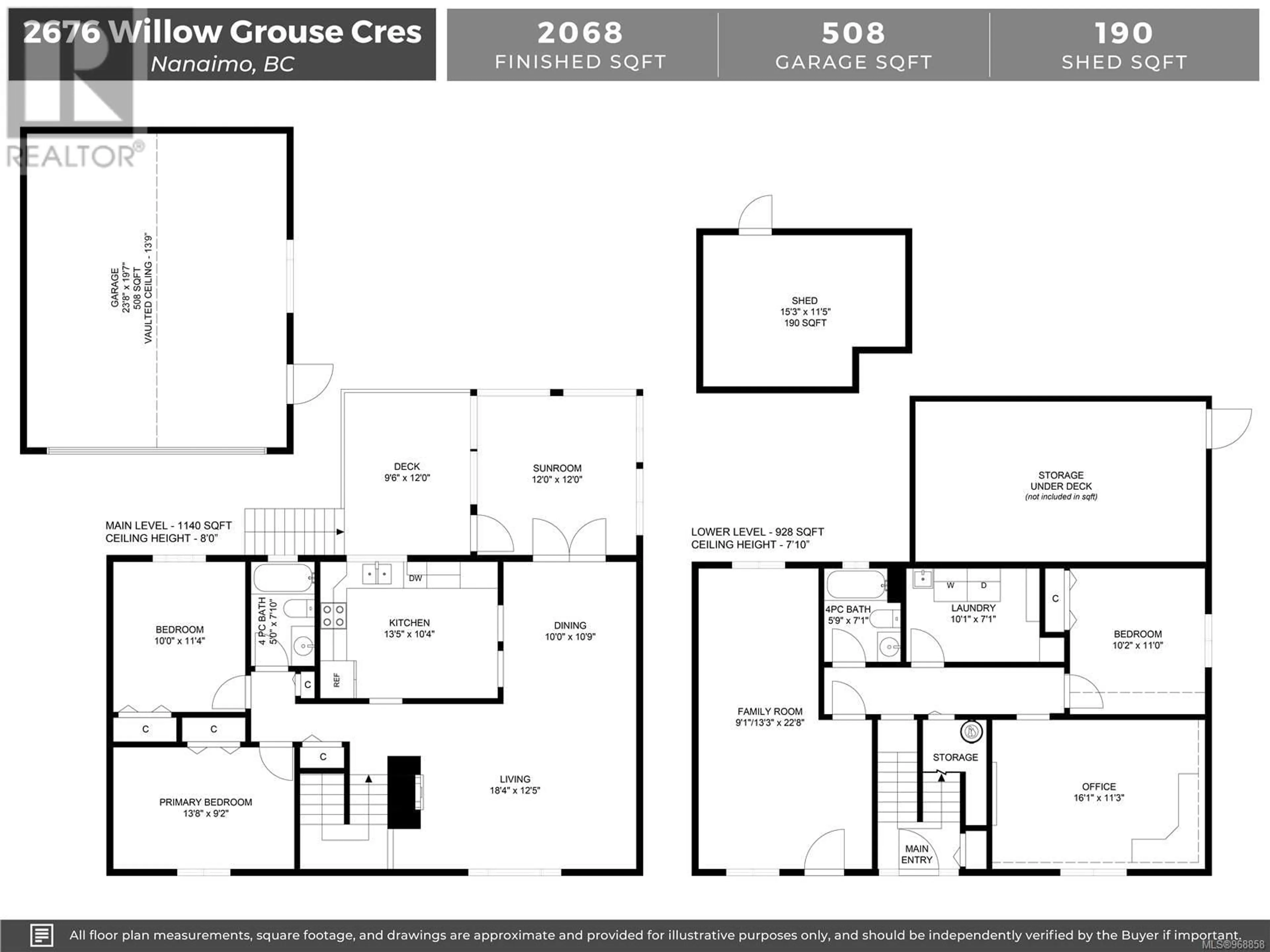 Floor plan for 2676 Willow Grouse Cres, Nanaimo British Columbia V9T3T9