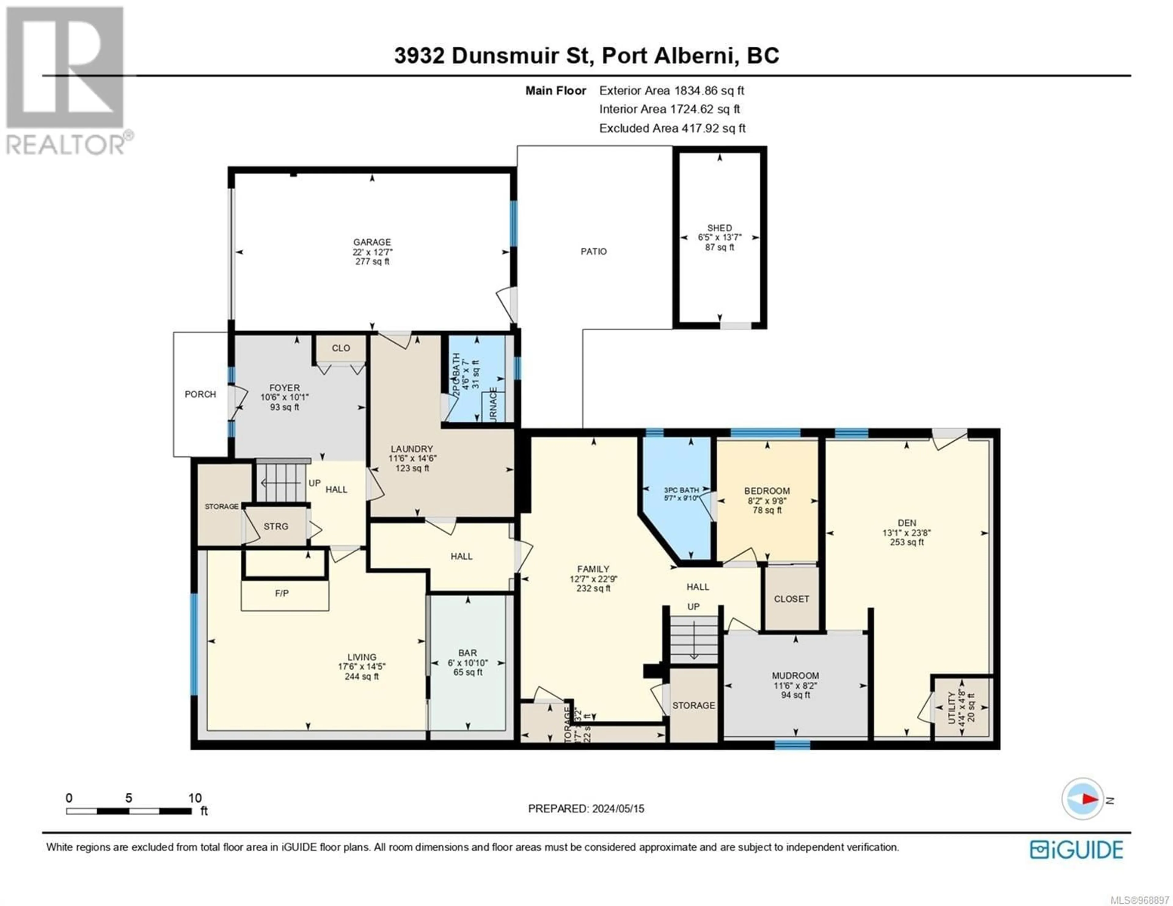 Floor plan for 3932 Dunsmuir St, Port Alberni British Columbia V9Y7T4