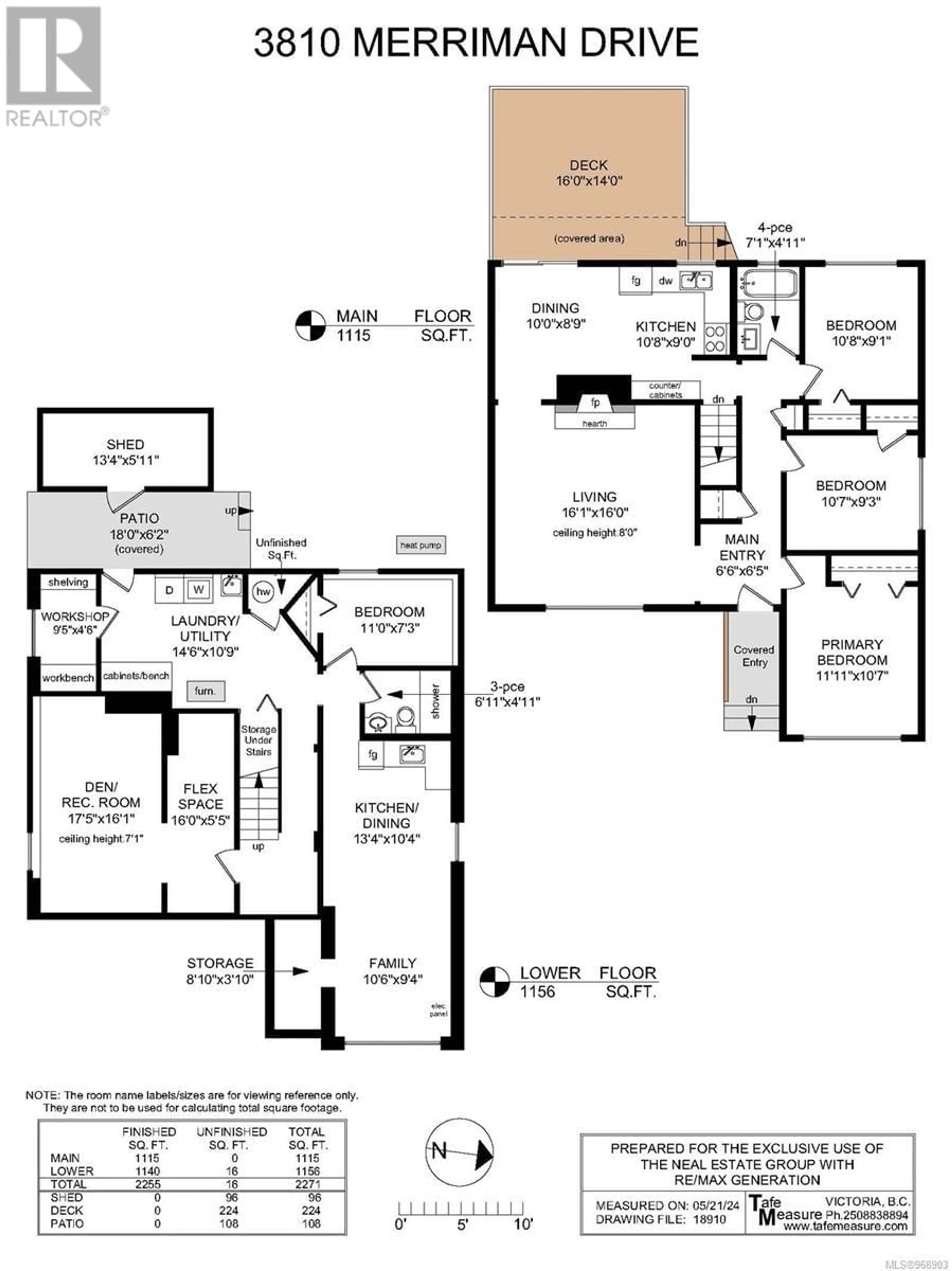 Floor plan for 3810 Merriman Dr, Saanich British Columbia V8P2S9