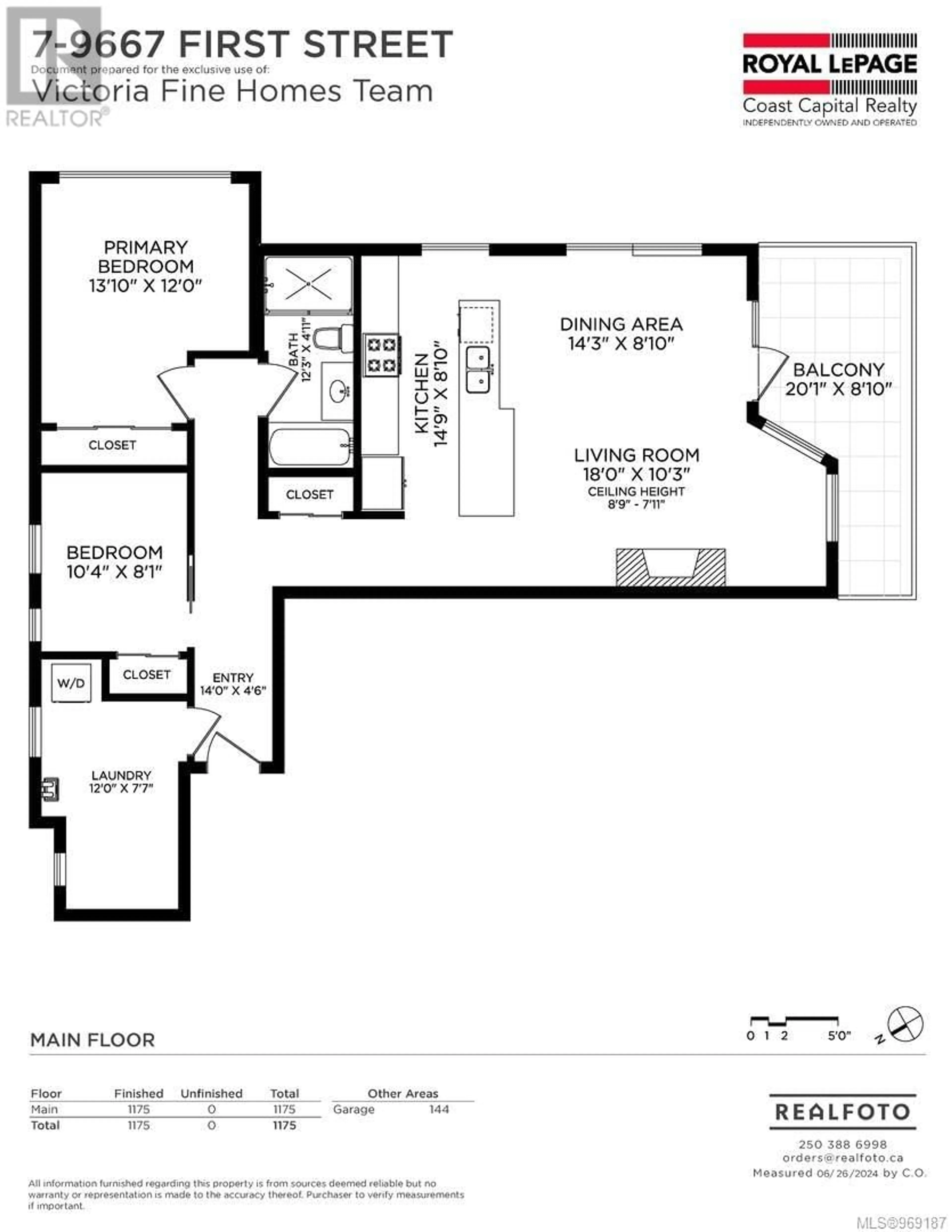 Floor plan for 7 9667B First St, Sidney British Columbia V8L3C8