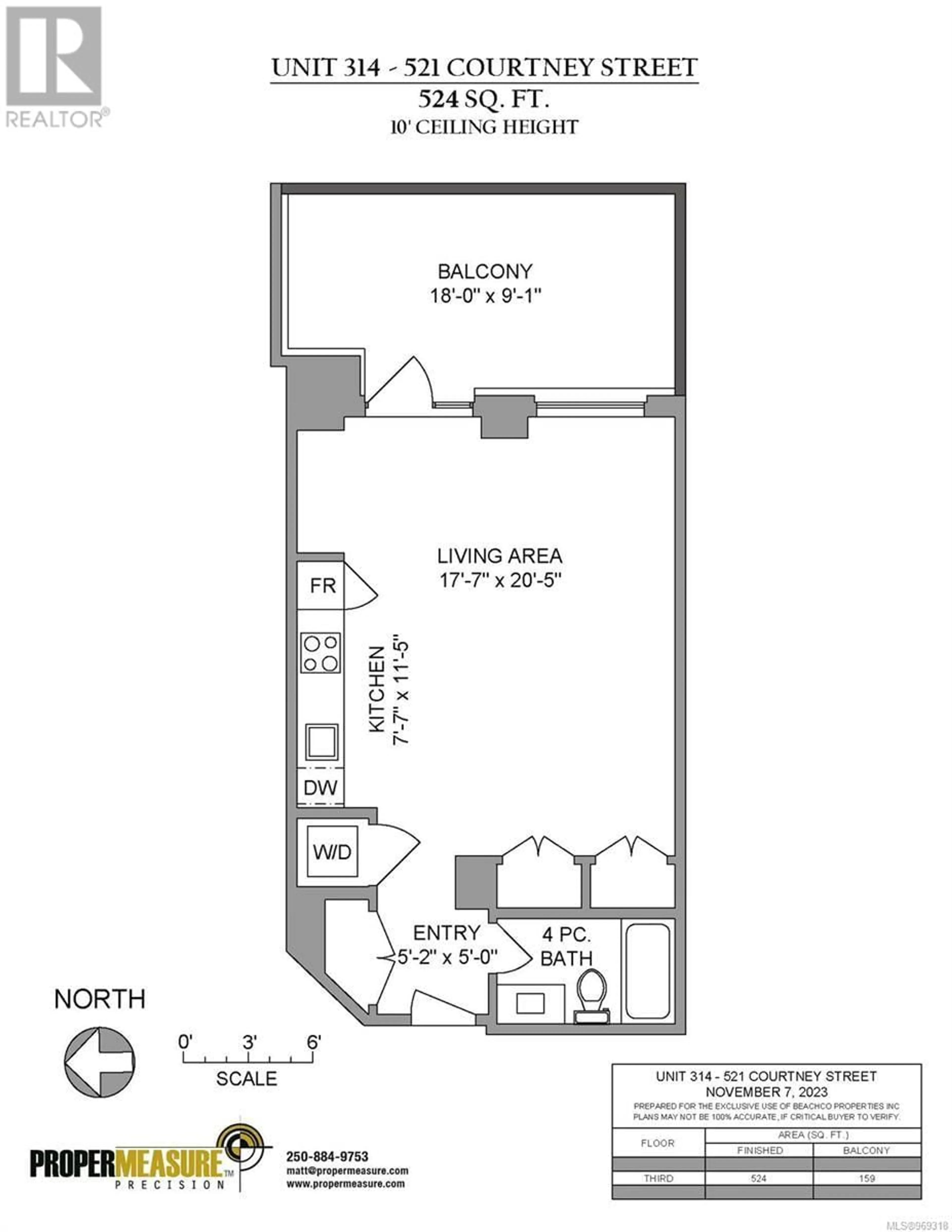 Floor plan for 314 521 Courtney St, Victoria British Columbia V8W0G6