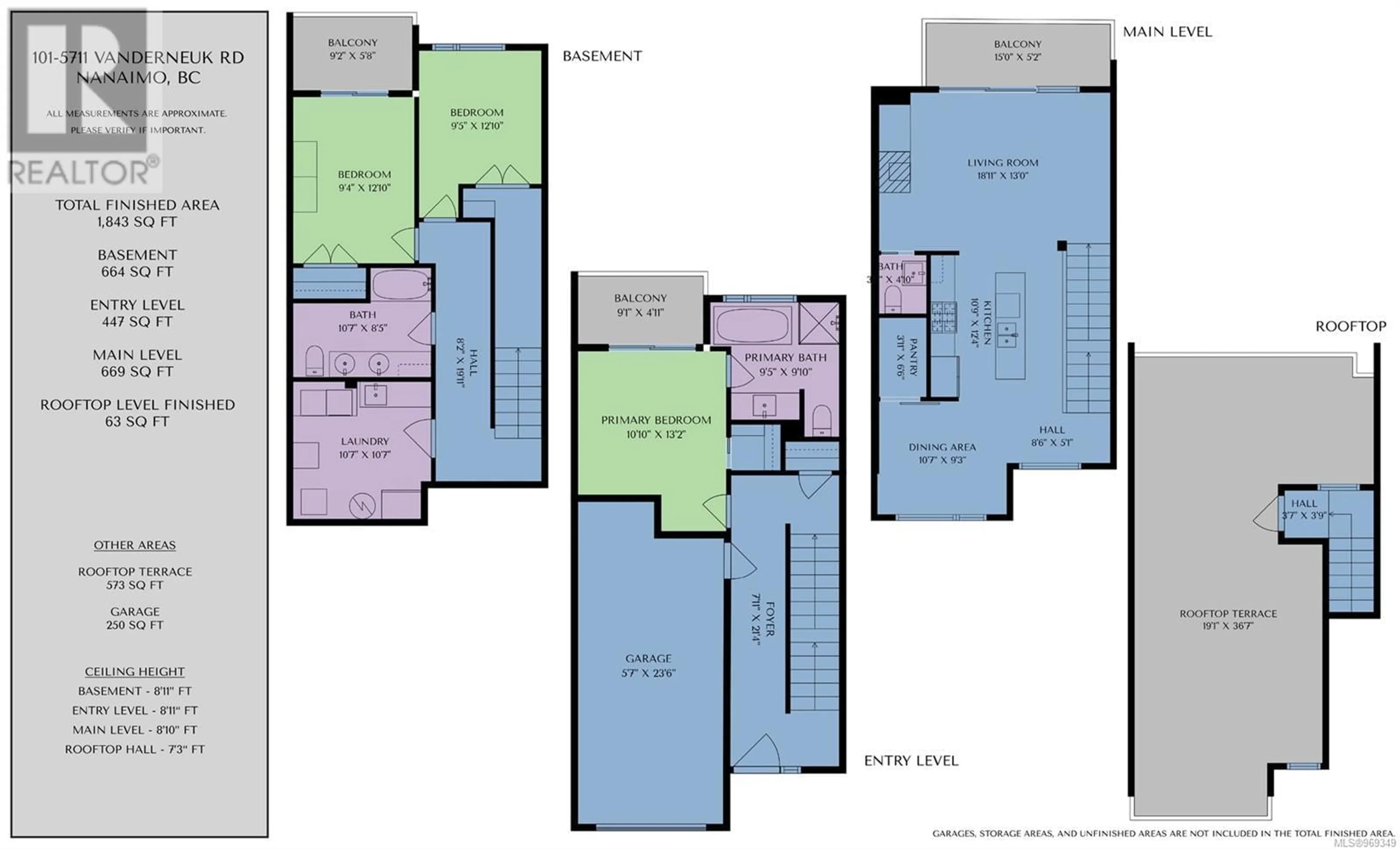 Floor plan for 101 5711 Vanderneuk Rd, Nanaimo British Columbia V9T5H3