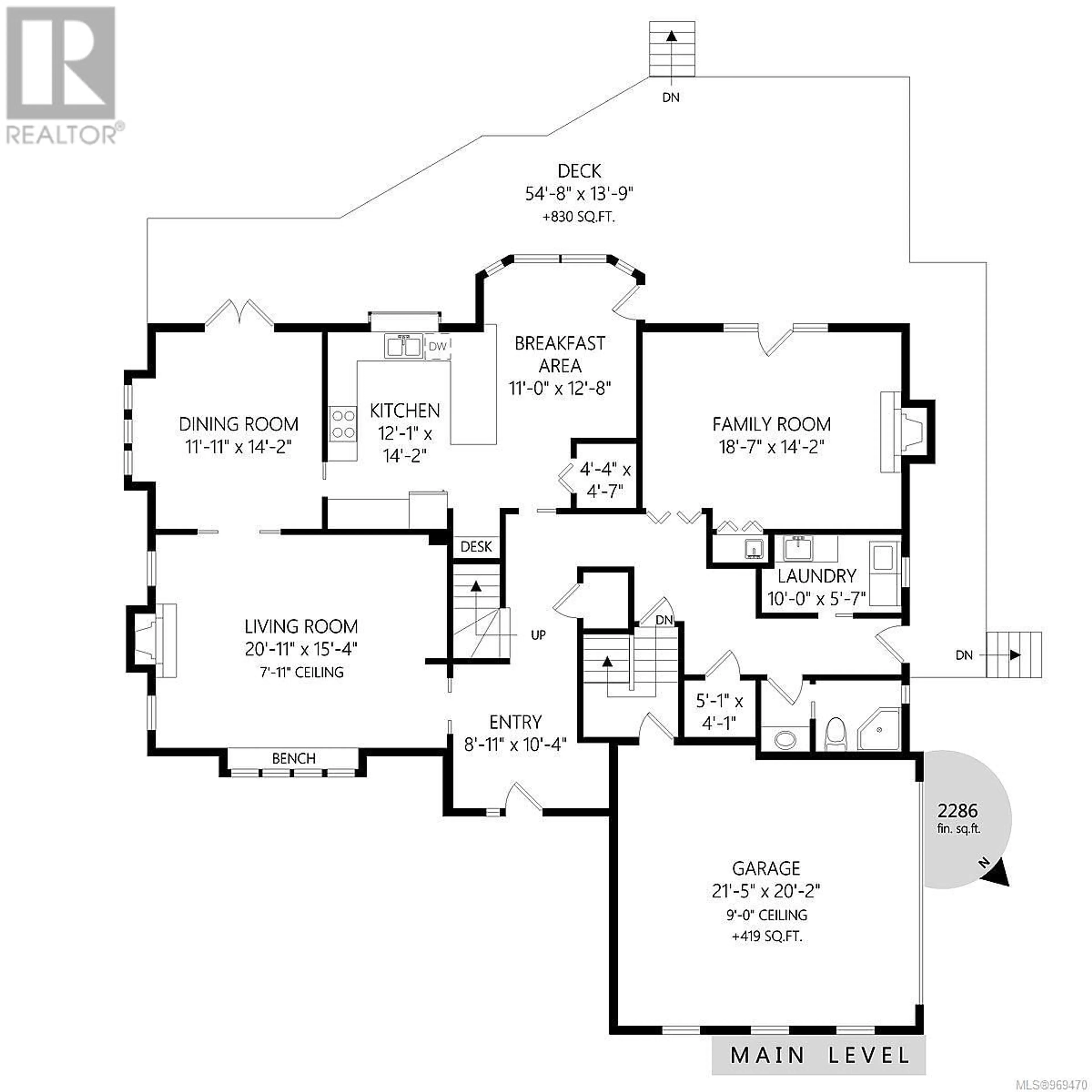 Floor plan for 2595 Queenswood Dr, Saanich British Columbia V8N1X6