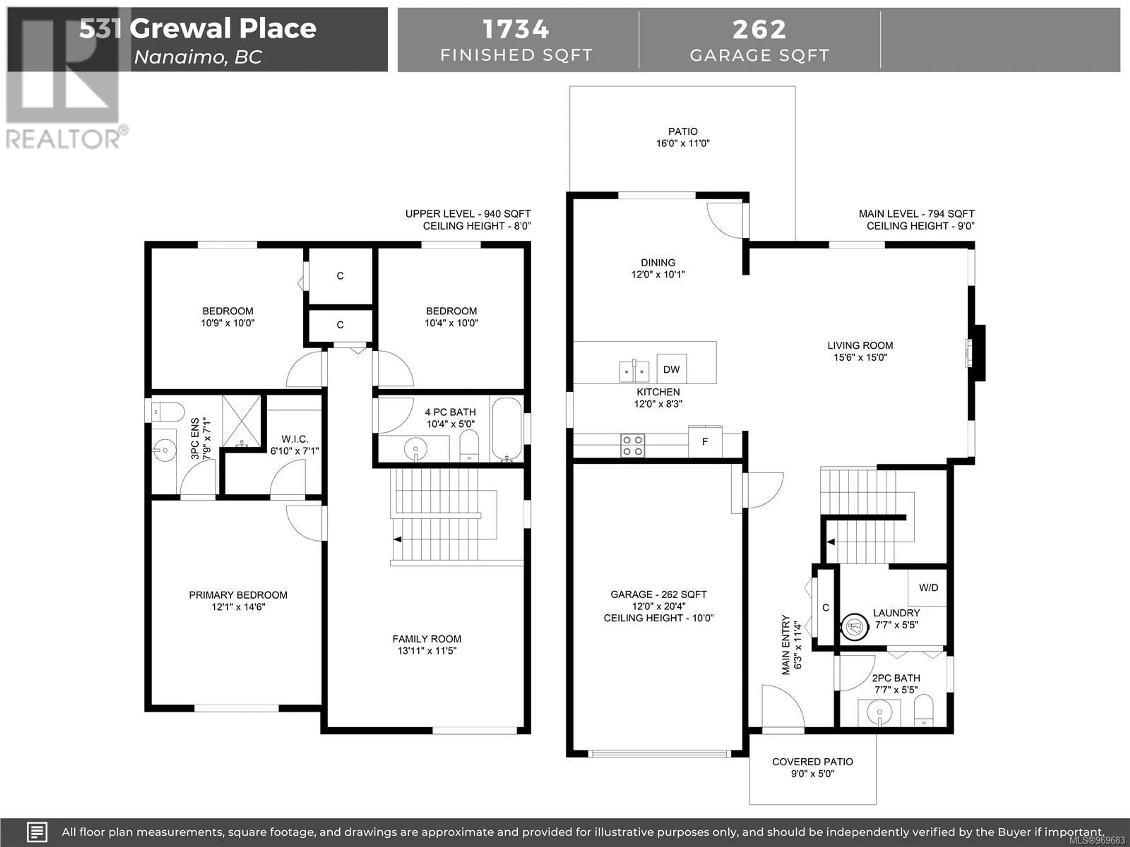 Floor plan for 531 Grewal Pl, Nanaimo British Columbia V9R0H8