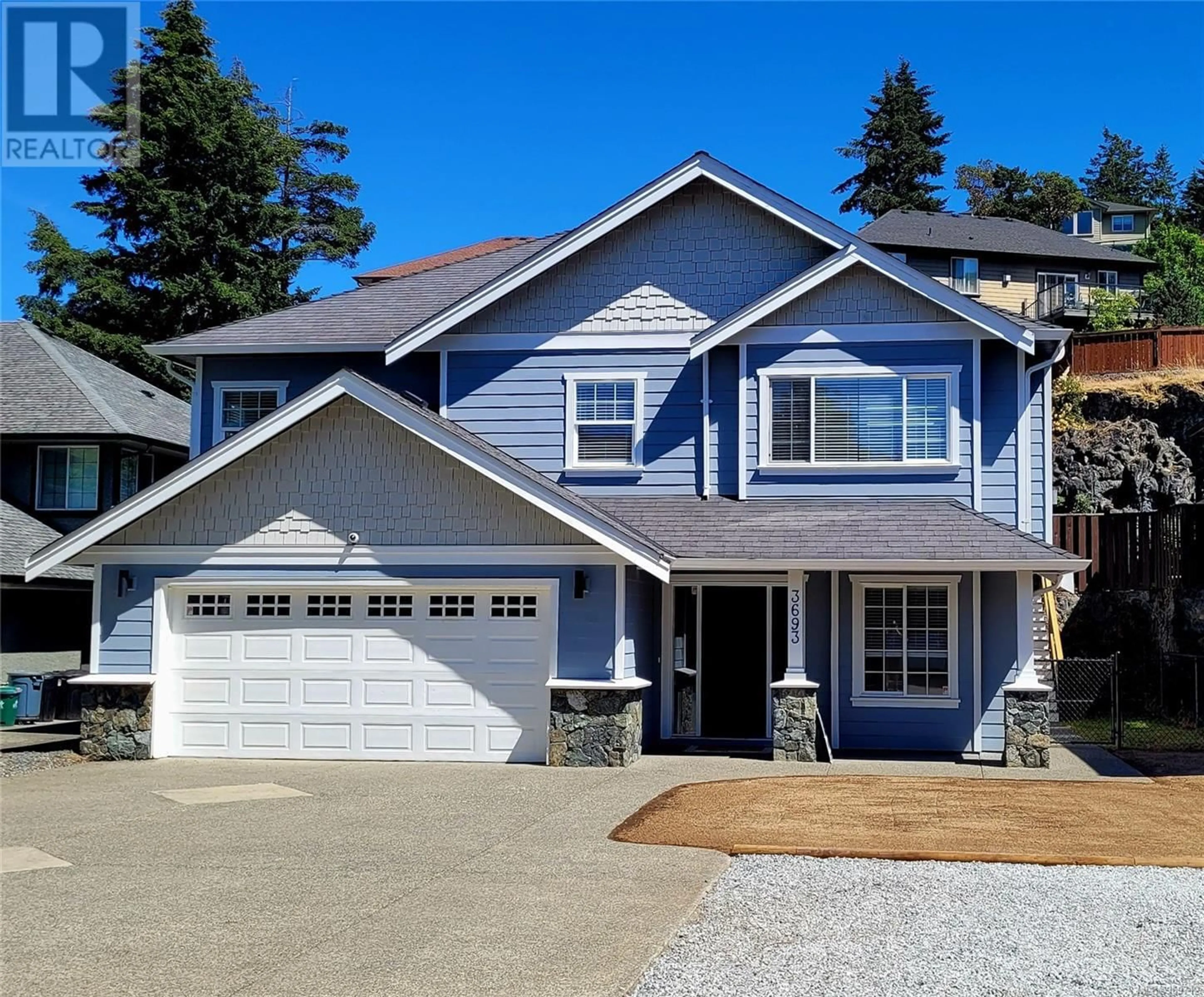 Home with vinyl exterior material for 3693 Wild Country Lane, Langford British Columbia V9C4M8