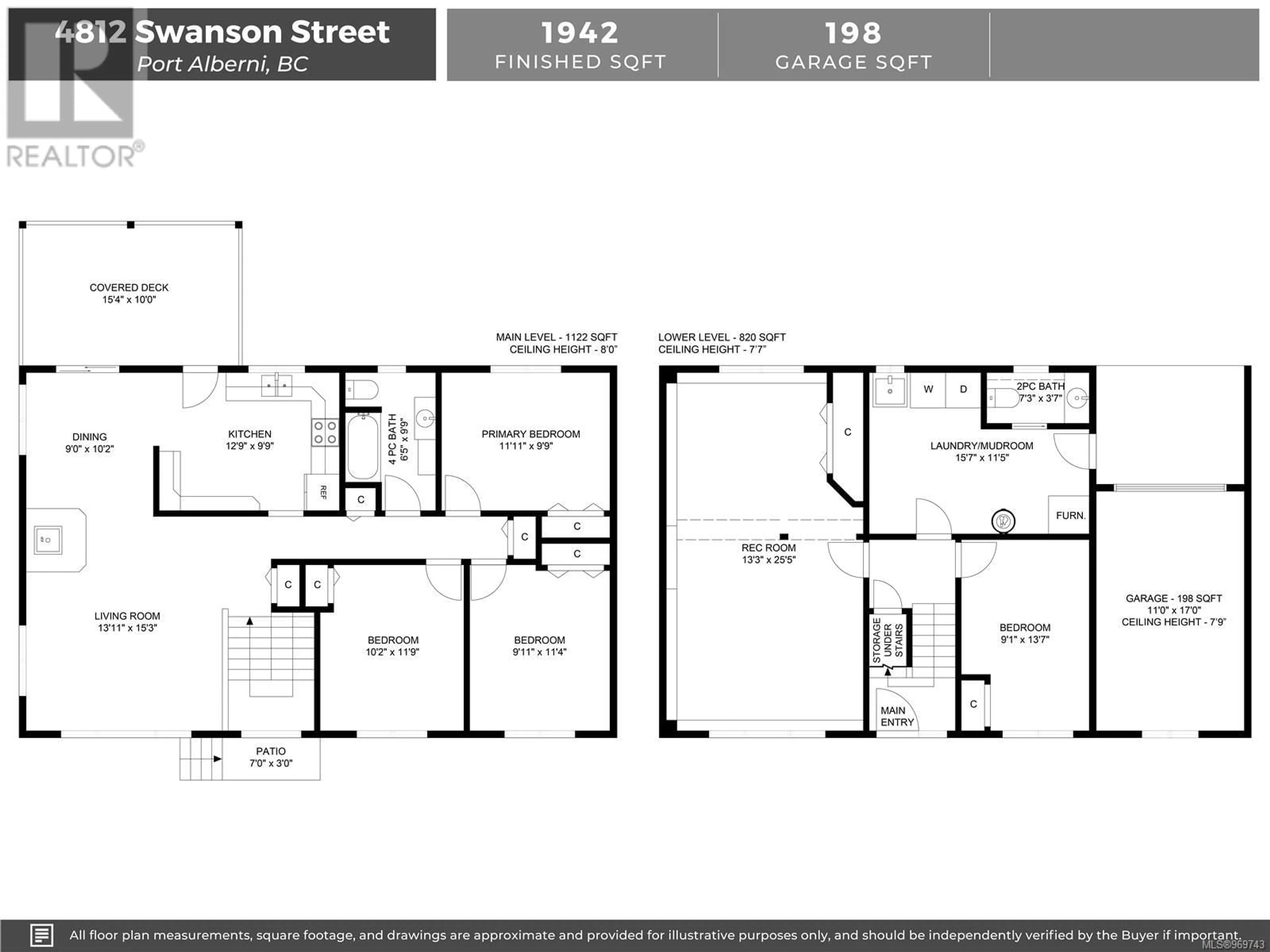 Floor plan for 4812 Swanson St, Port Alberni British Columbia V9Y6M8