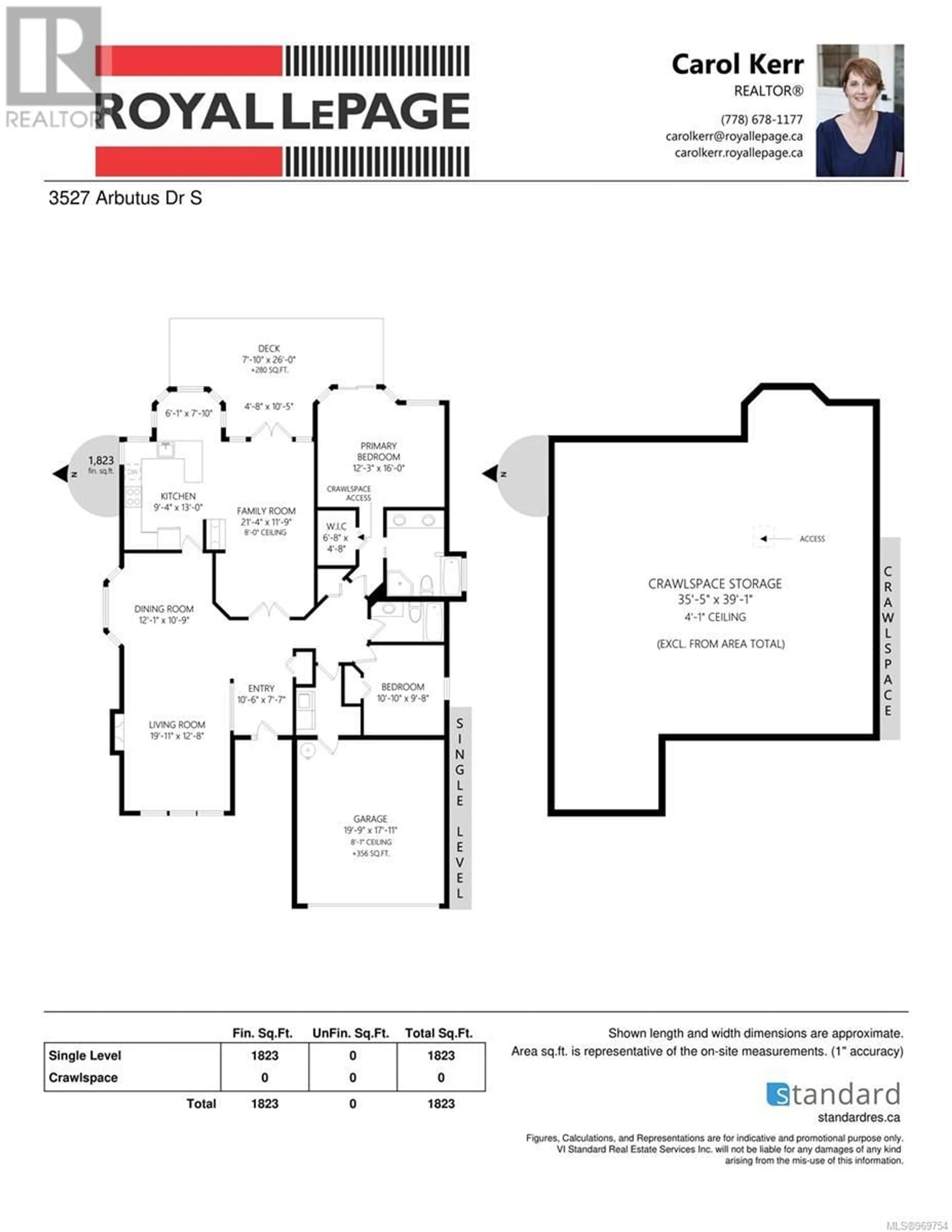 Floor plan for 3527 Arbutus Dr S, Cobble Hill British Columbia V8H0K8