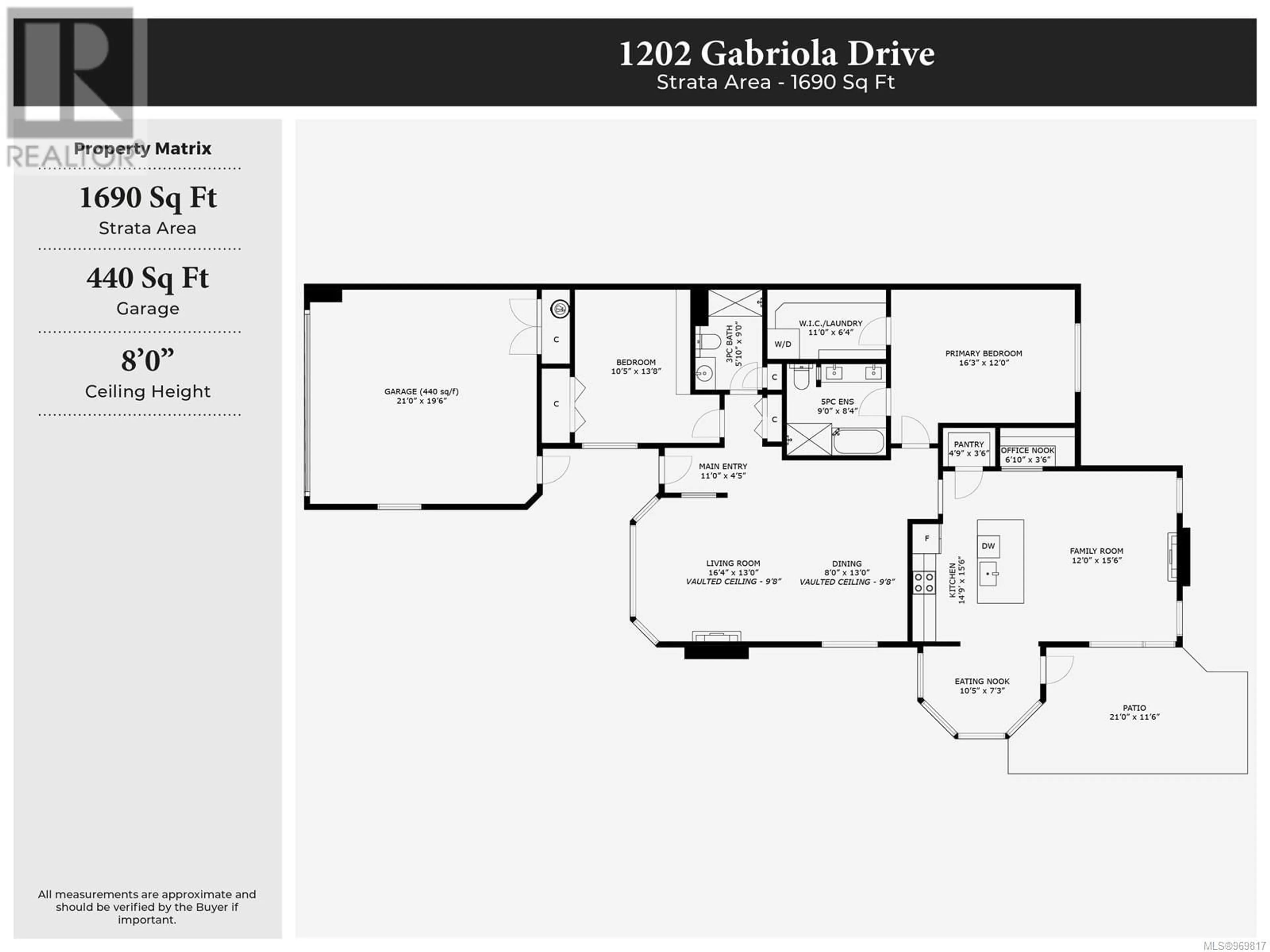 Floor plan for 1202 Gabriola Dr, Parksville British Columbia V9P2X5